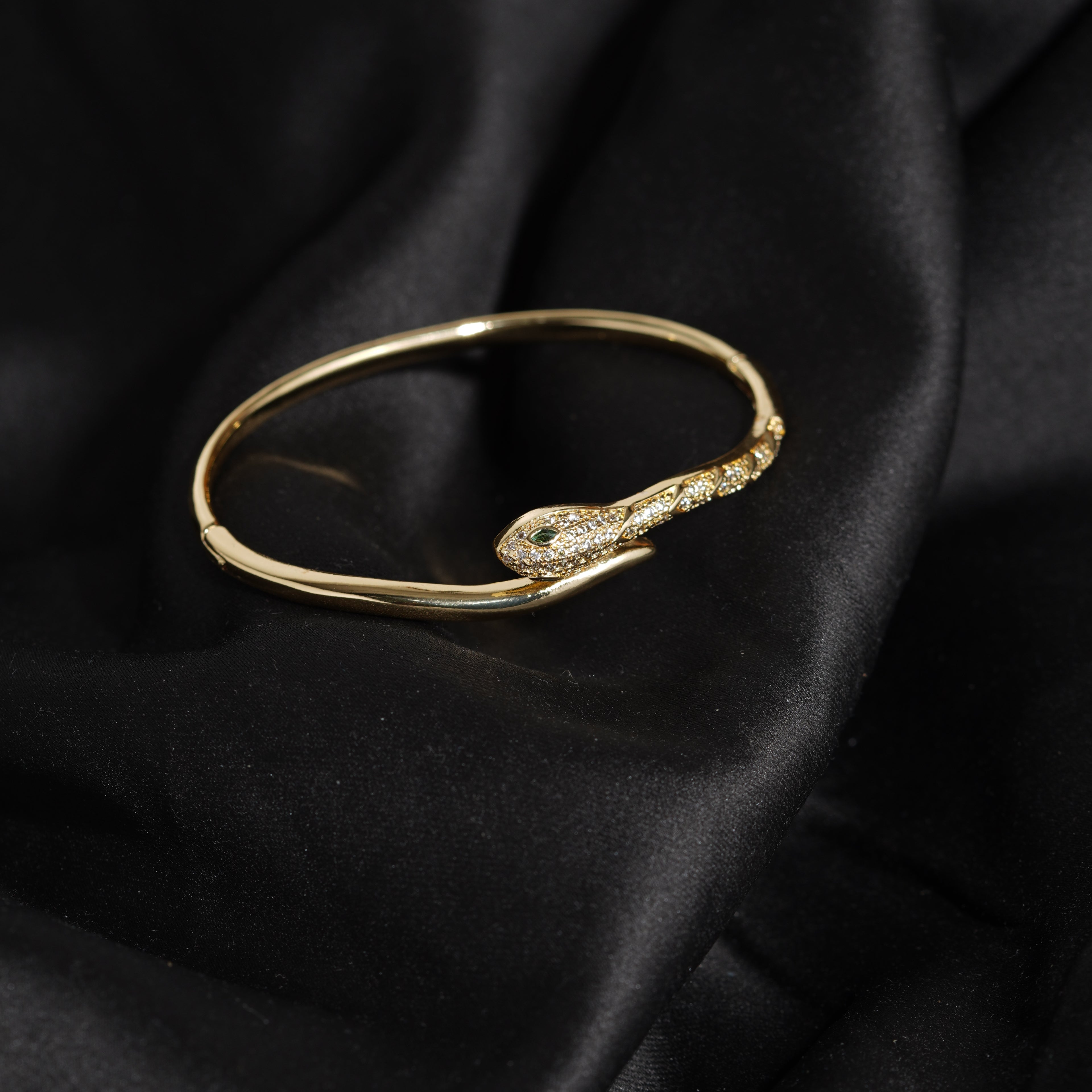 Premium Gold-Plated serpent Ladies Kada