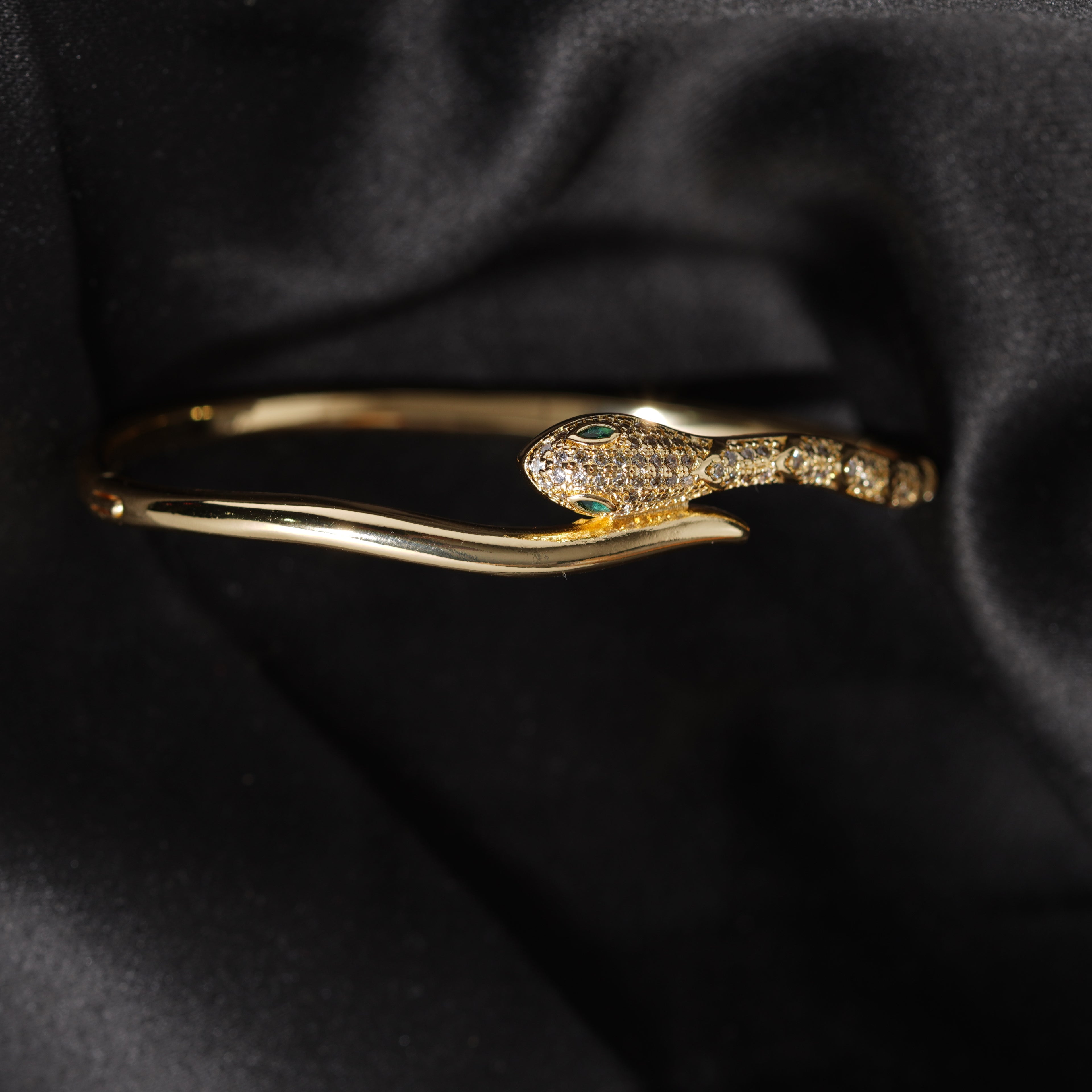 Premium Gold-Plated serpent Ladies Kada