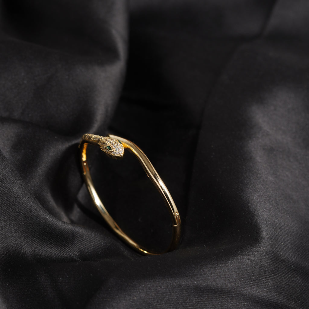 Premium Gold-Plated serpent Ladies Kada