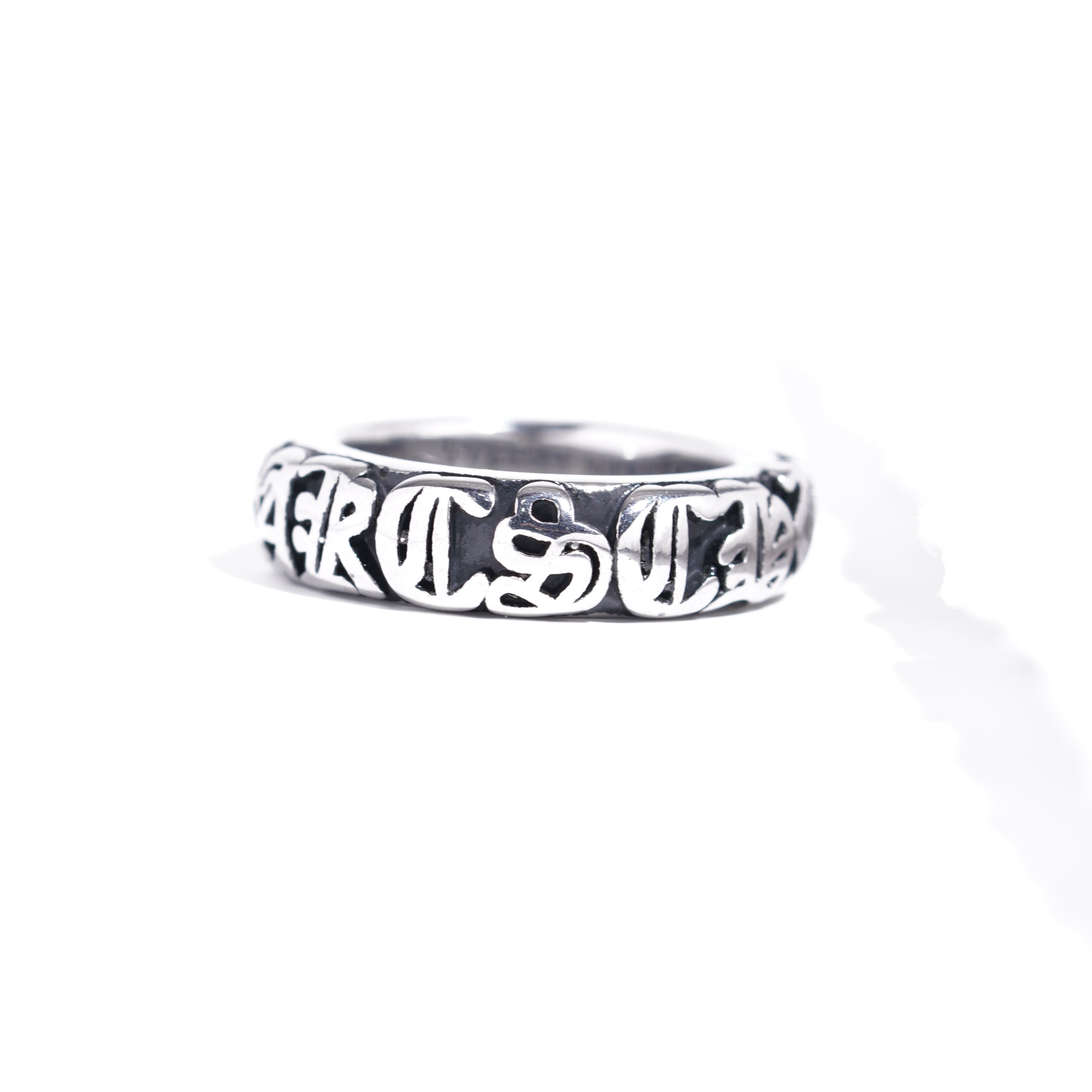 The Iron Weaver — Gothic Filigree 316L Steel Ring (225)