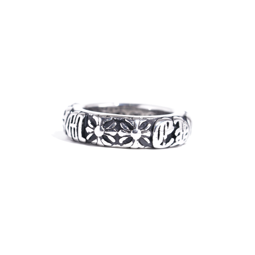 The Iron Weaver — Gothic Filigree 316L Steel Ring (225)