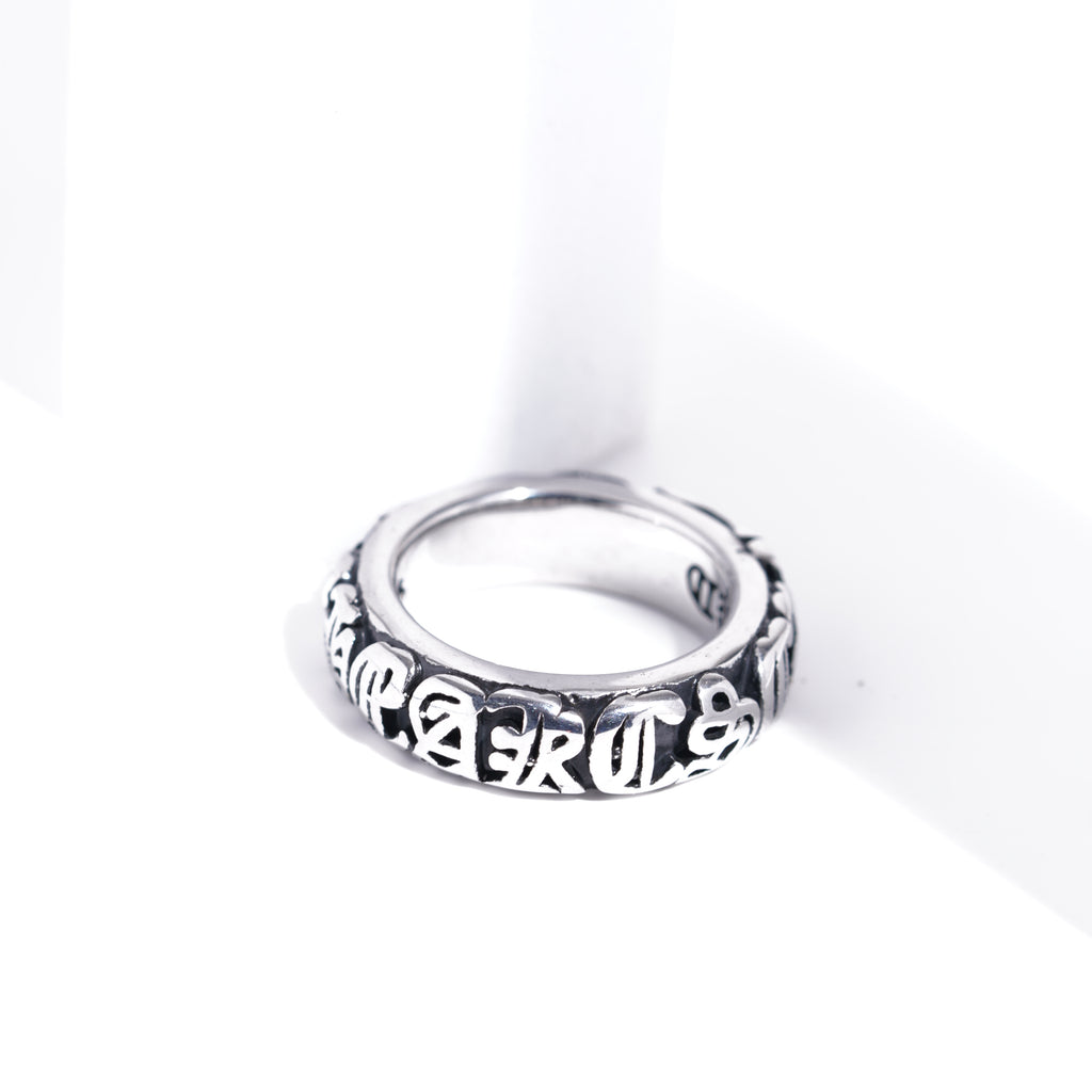 The Iron Weaver — Gothic Filigree 316L Steel Ring (225)
