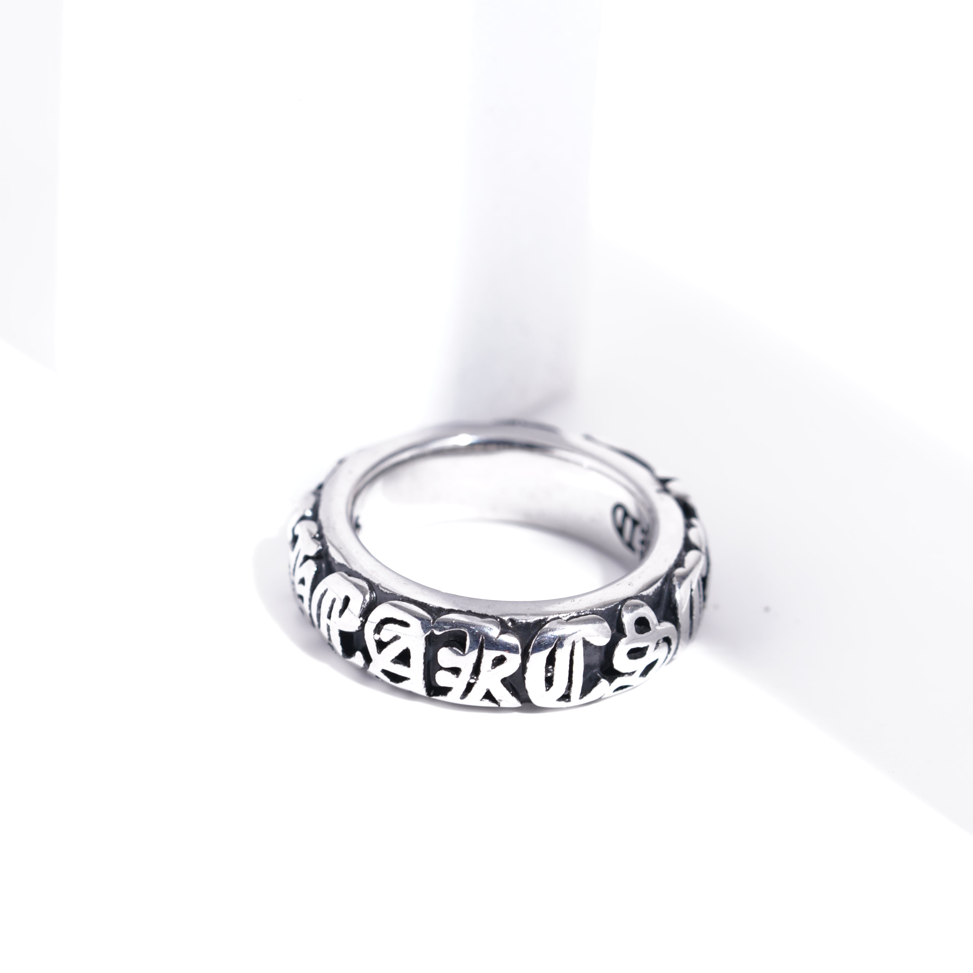 The Iron Weaver — Gothic Filigree 316L Steel Ring (225)