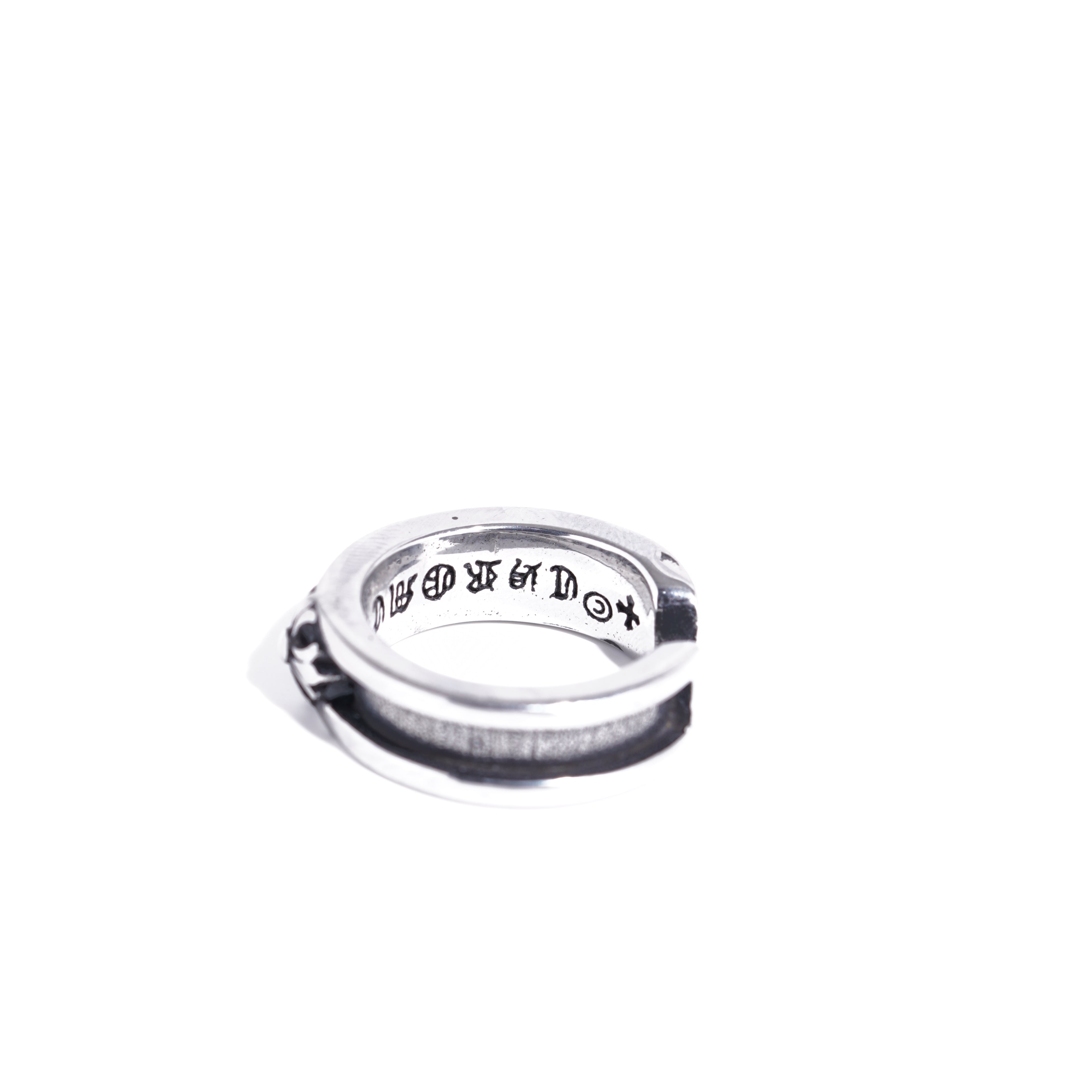 The Vesper Vault — Gothic Cross Chrome Ring (212)