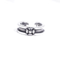 The Vesper Vault — Gothic Cross Chrome Ring (212)