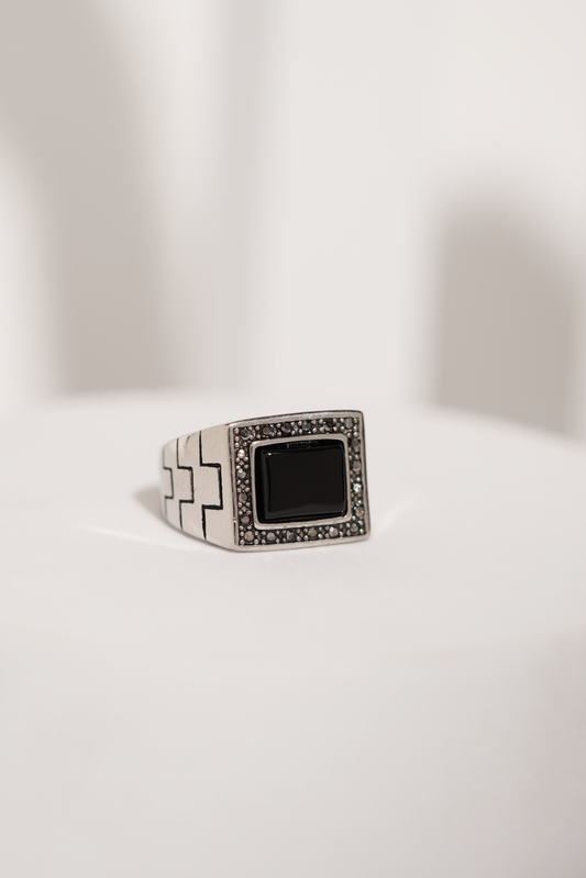 Stone Studded Ring For Men worldjewel.in men's ring