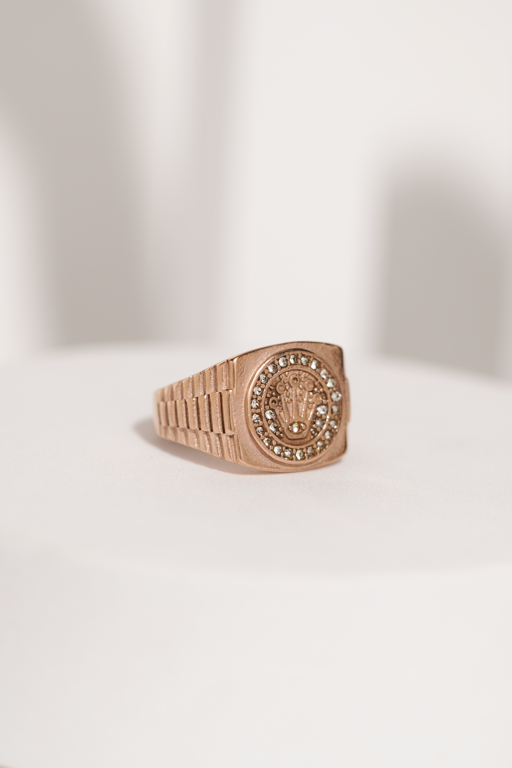 Rose Gold king Crown Ring For Men worldjewel.in men's ring