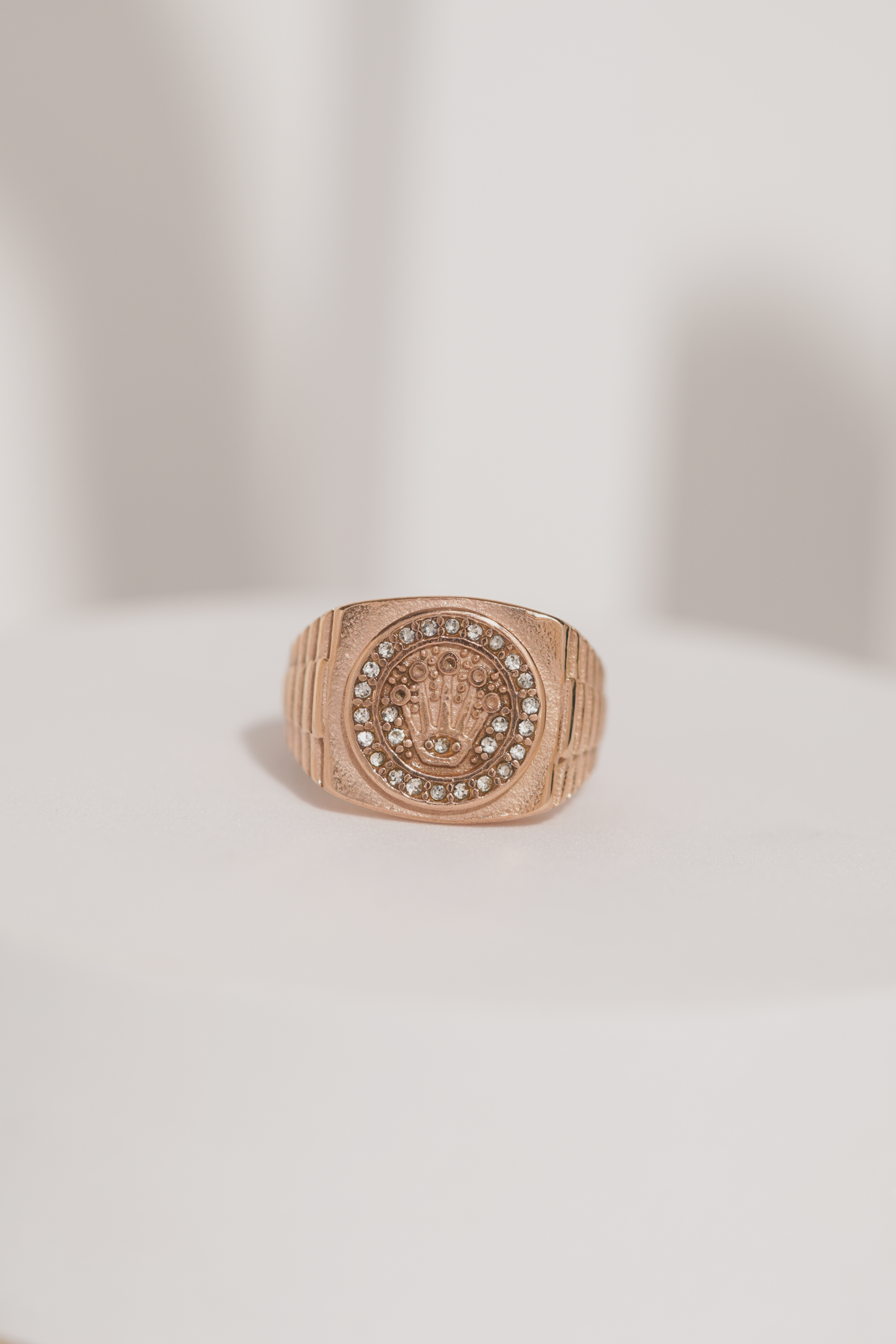 Rose Gold king Crown Ring For Men worldjewel.in men's ring