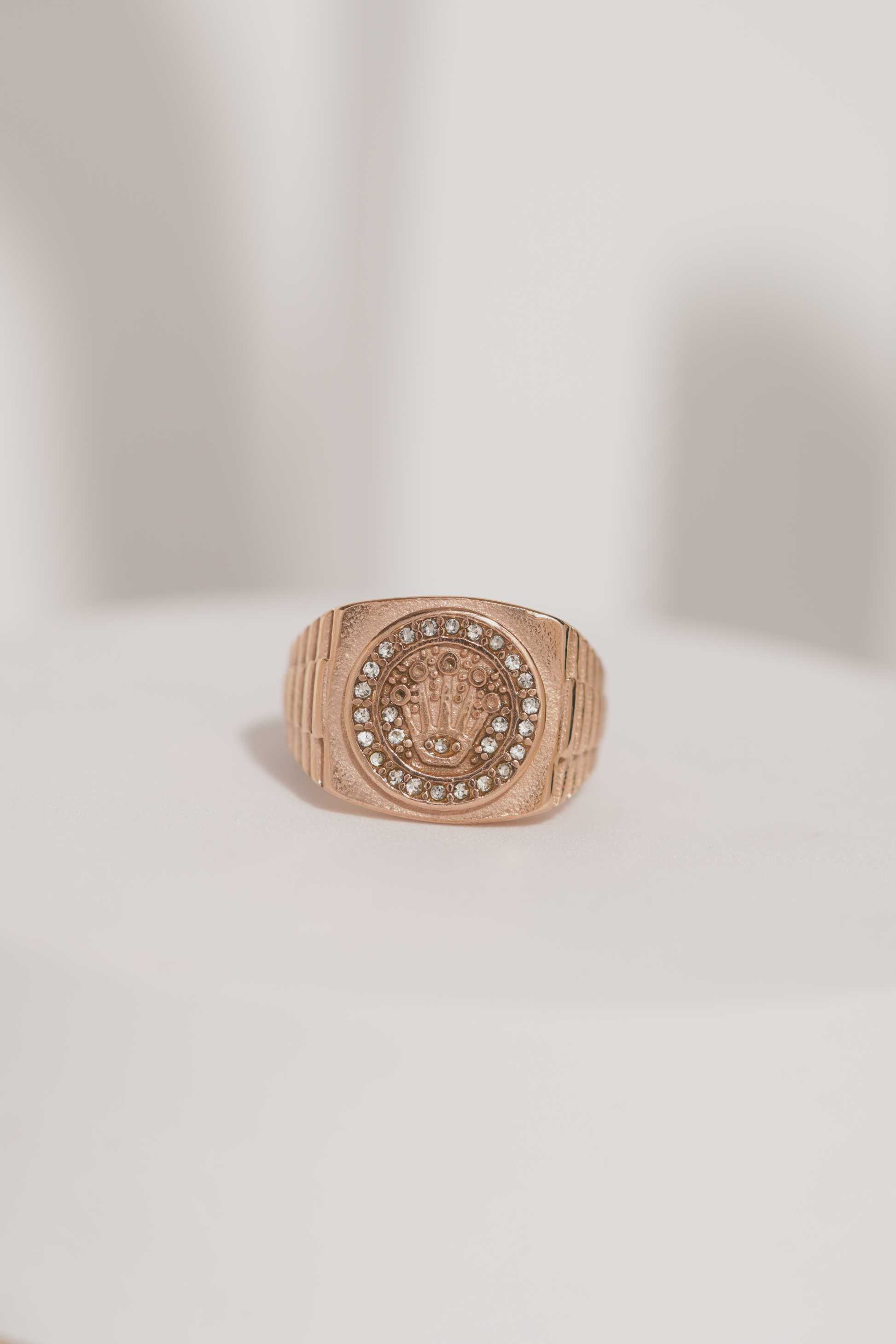 Rose Gold king Crown Ring For Men worldjewel.in men's ring