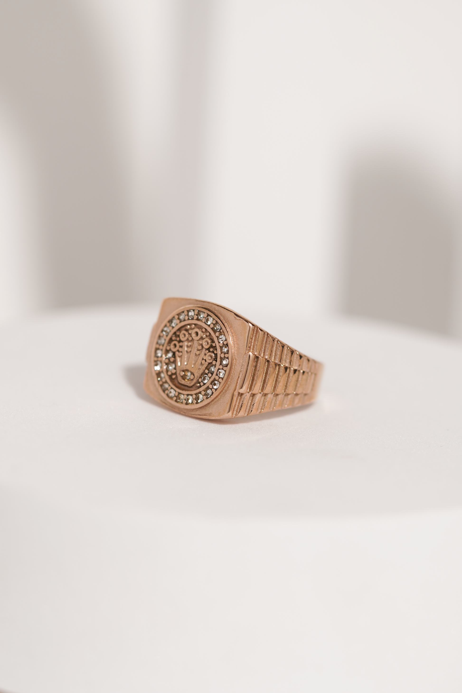 Rose Gold king Crown Ring For Men worldjewel.in men's ring