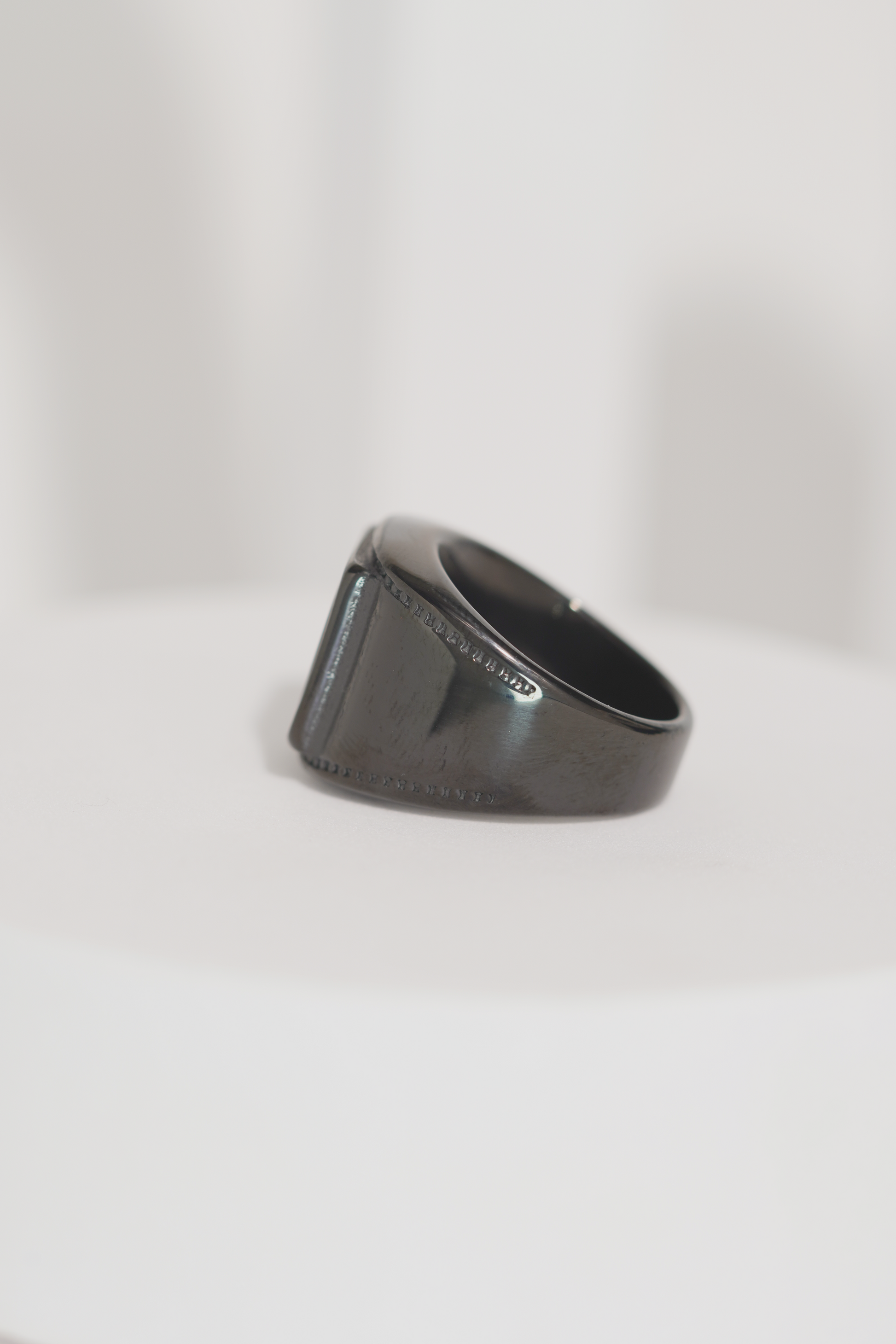 Full Black Square Stone Ring For Men worldjewel.in men's ring
