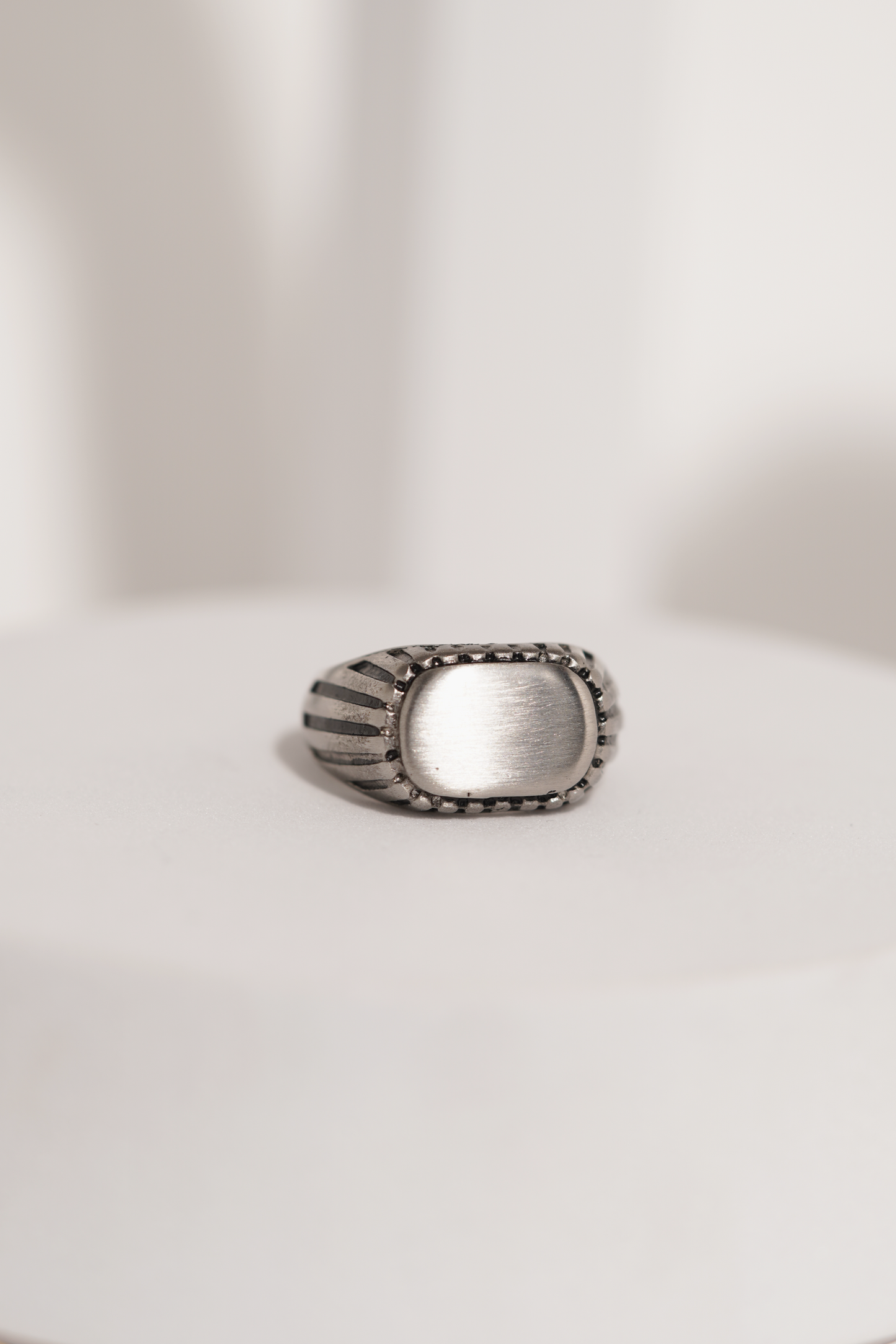 Polished Stainless Steel Ring For Men worldjewel.in men's ring