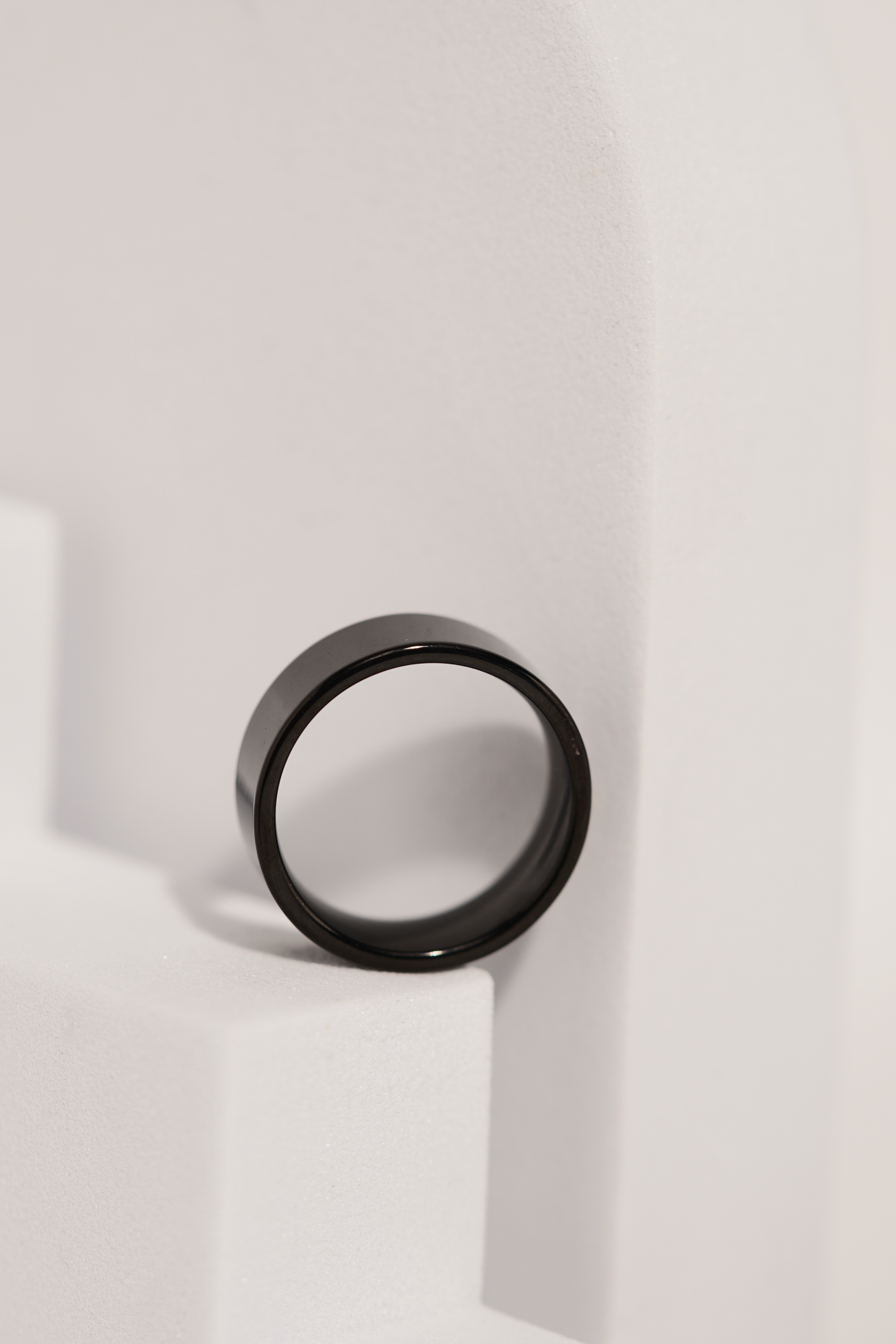 Generic Black Stainless Steel Band Ring For Men worldjewel.in men's ring
