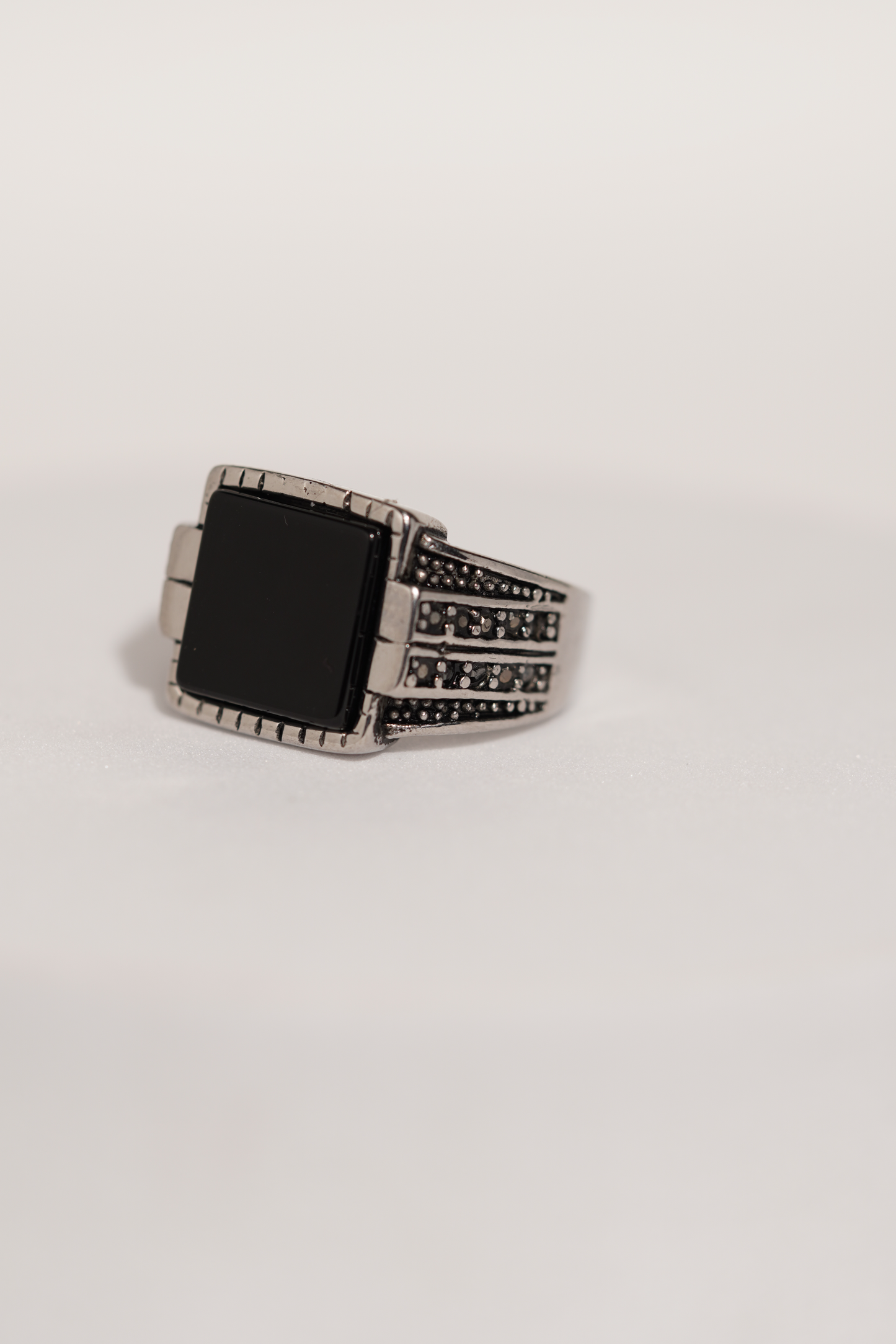 Black Bold Premium Stainless Steel Band Ring For Men worldjewel.in men's ring