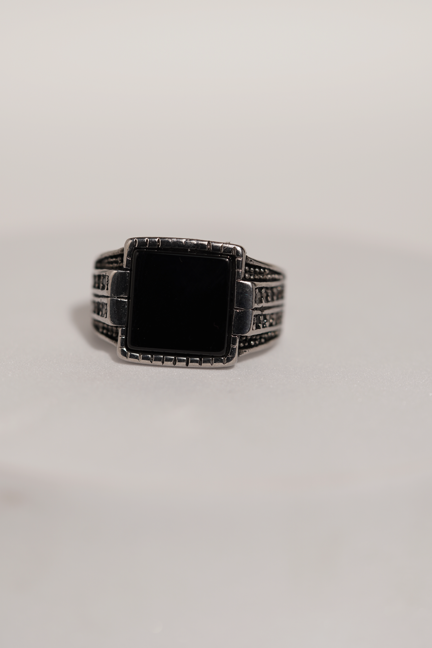Black Bold Premium Stainless Steel Band Ring For Men worldjewel.in men's ring