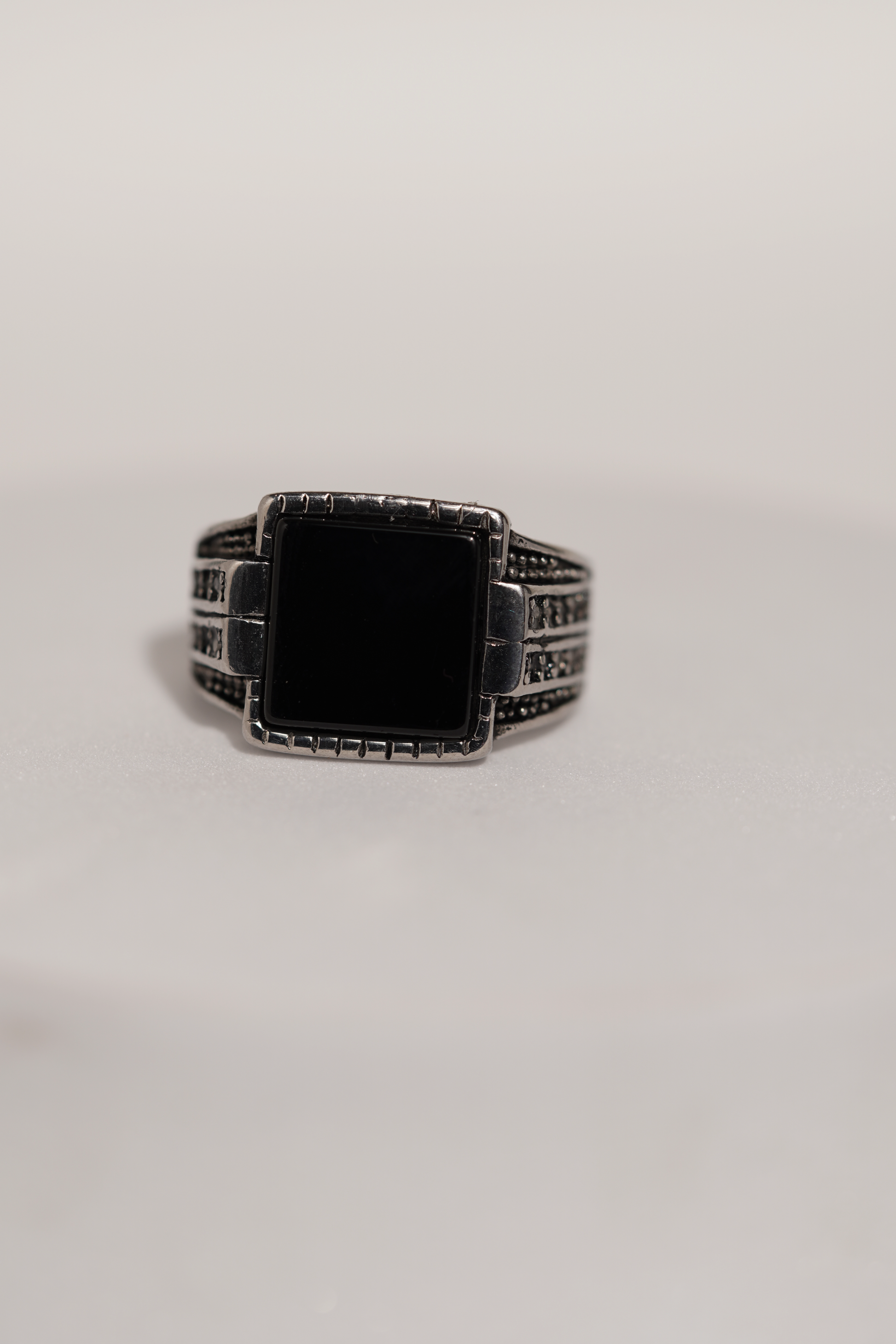Black Bold Premium Stainless Steel Band Ring For Men worldjewel.in men's ring