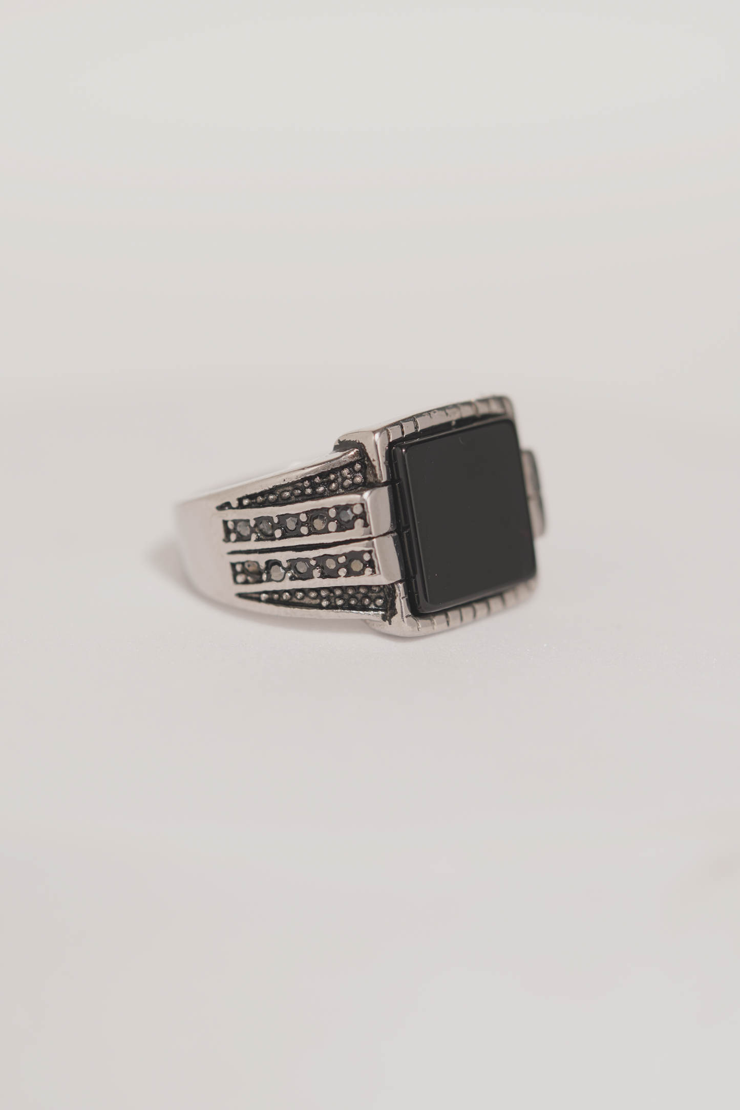 Black Bold Premium Stainless Steel Band Ring For Men worldjewel.in men's ring