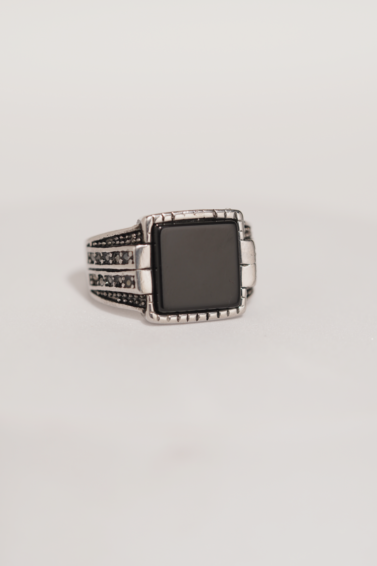 Black Bold Premium Stainless Steel Band Ring For Men worldjewel.in men's ring
