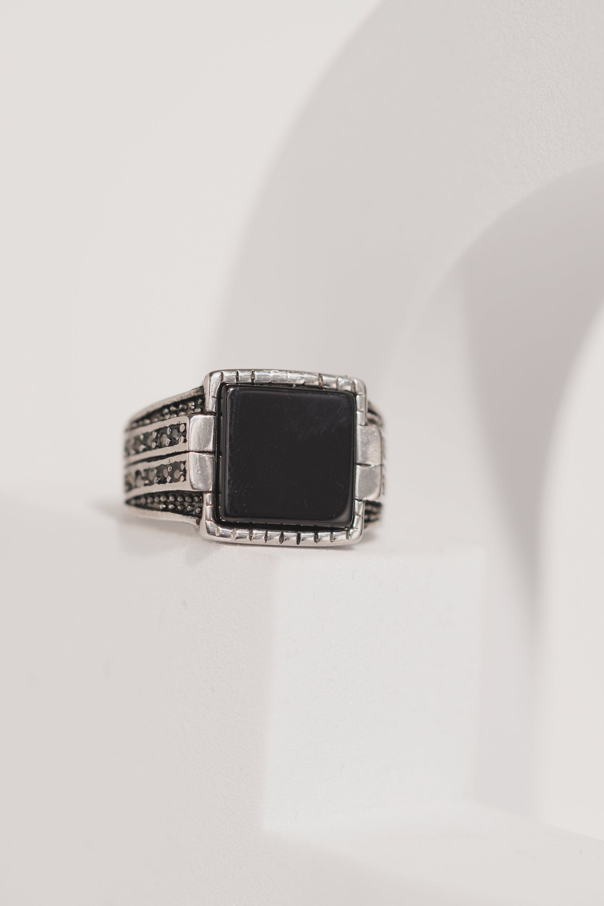 Black Bold Premium Stainless Steel Band Ring For Men worldjewel.in men's ring