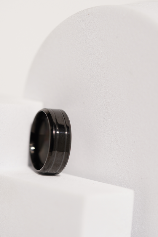 Line Stainless Steel Band Ring For Men worldjewel.in men's ring