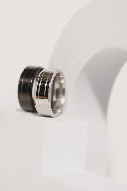 Line Stainless Steel Band Ring For Men worldjewel.in men's ring
