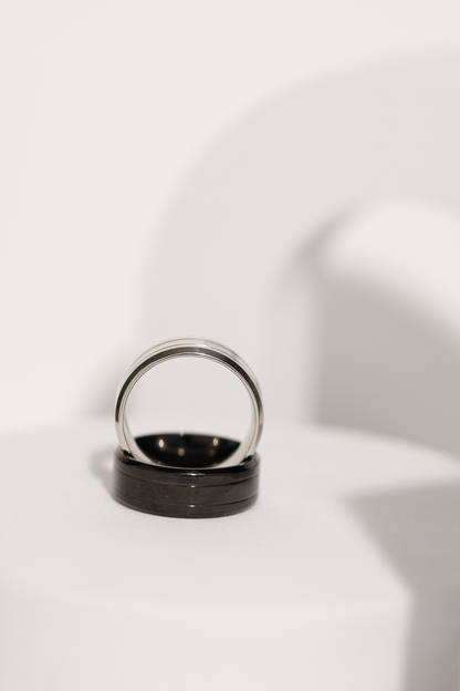 Line Stainless Steel Band Ring For Men worldjewel.in men's ring