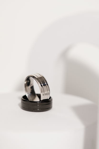 Line Stainless Steel Band Ring For Men worldjewel.in men's ring