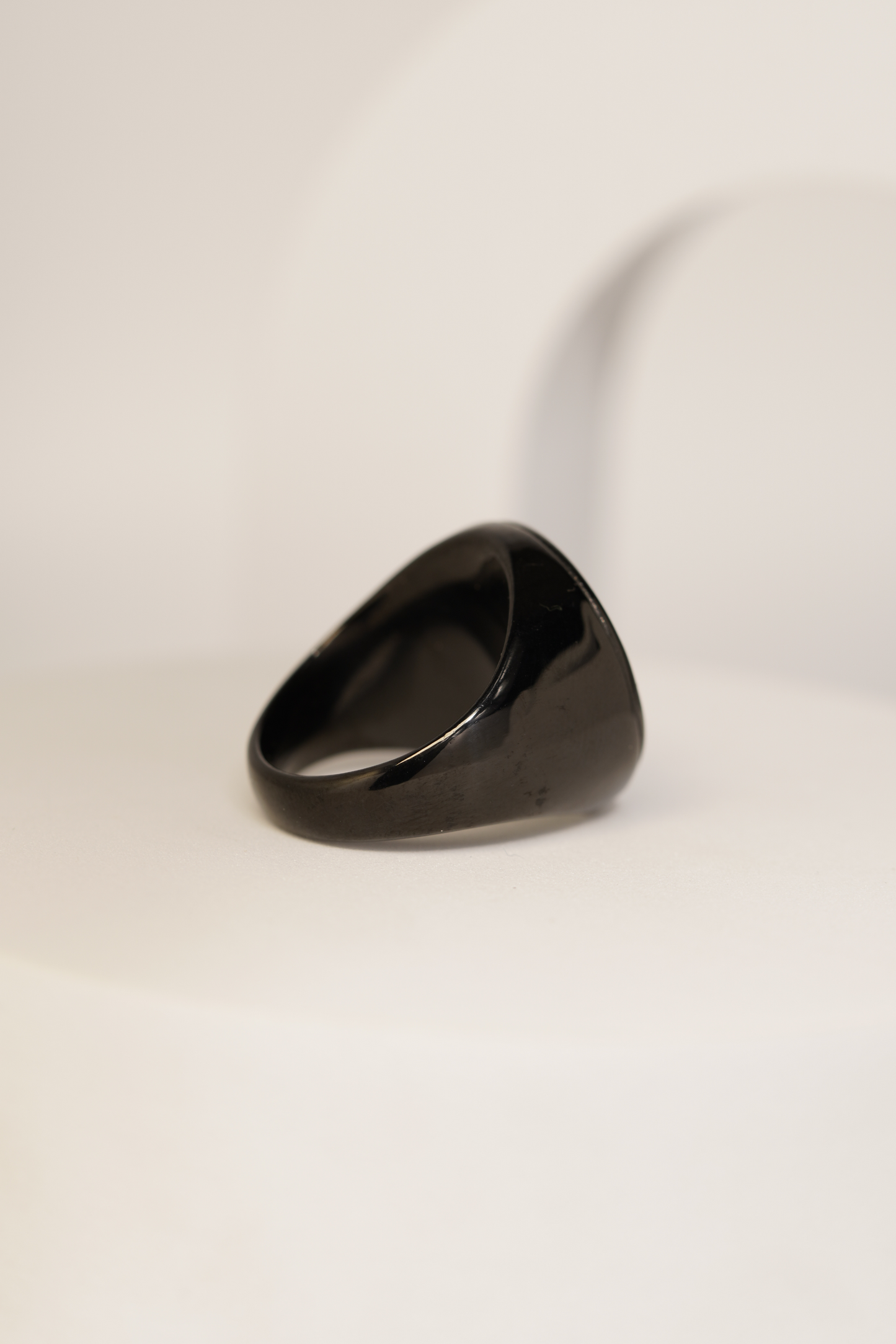 Premium Black Rainbow Finish Finger Ring For Men worldjewel.in men's ring
