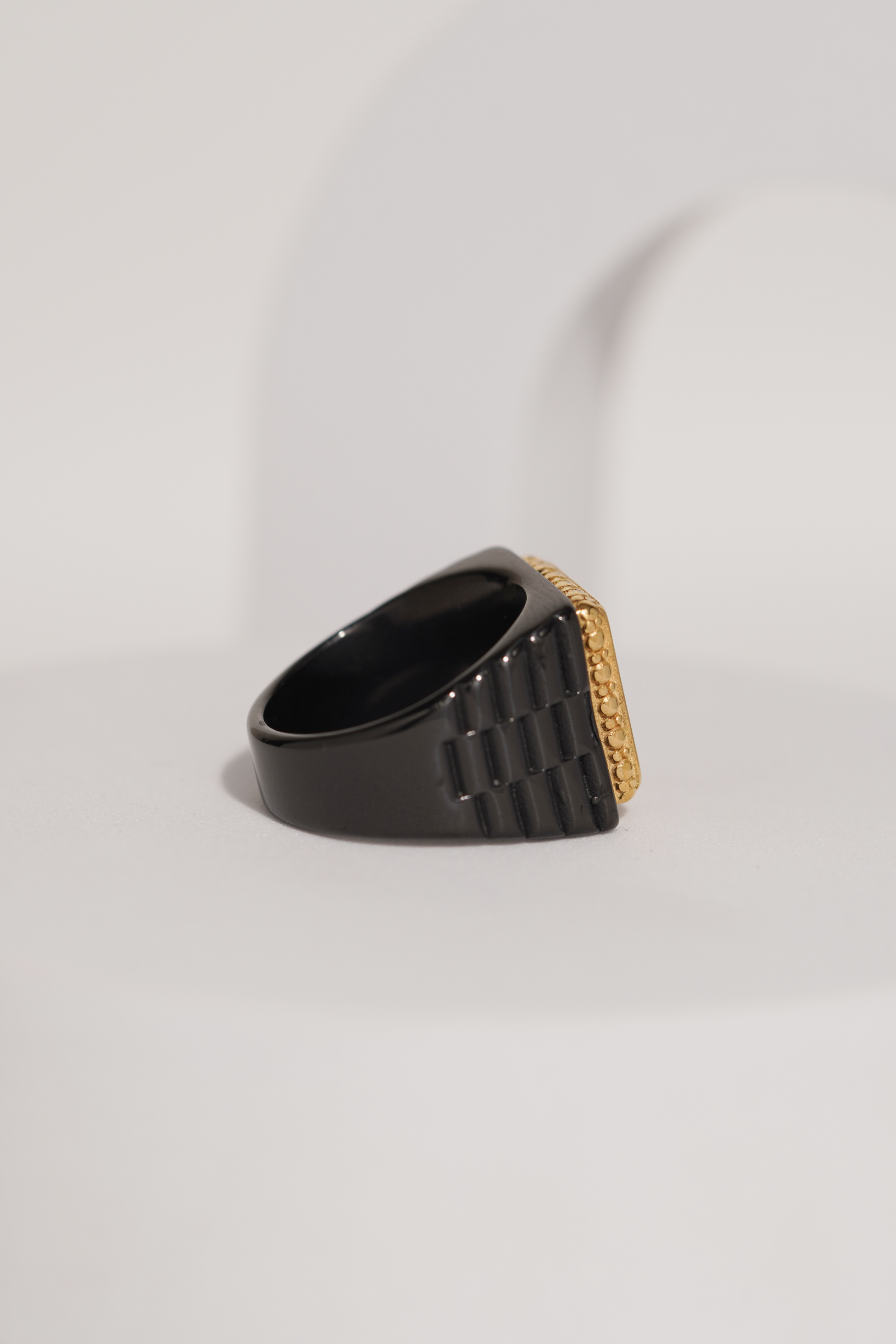 18k Gold Tone Crown Ring For Men worldjewel.in men's ring