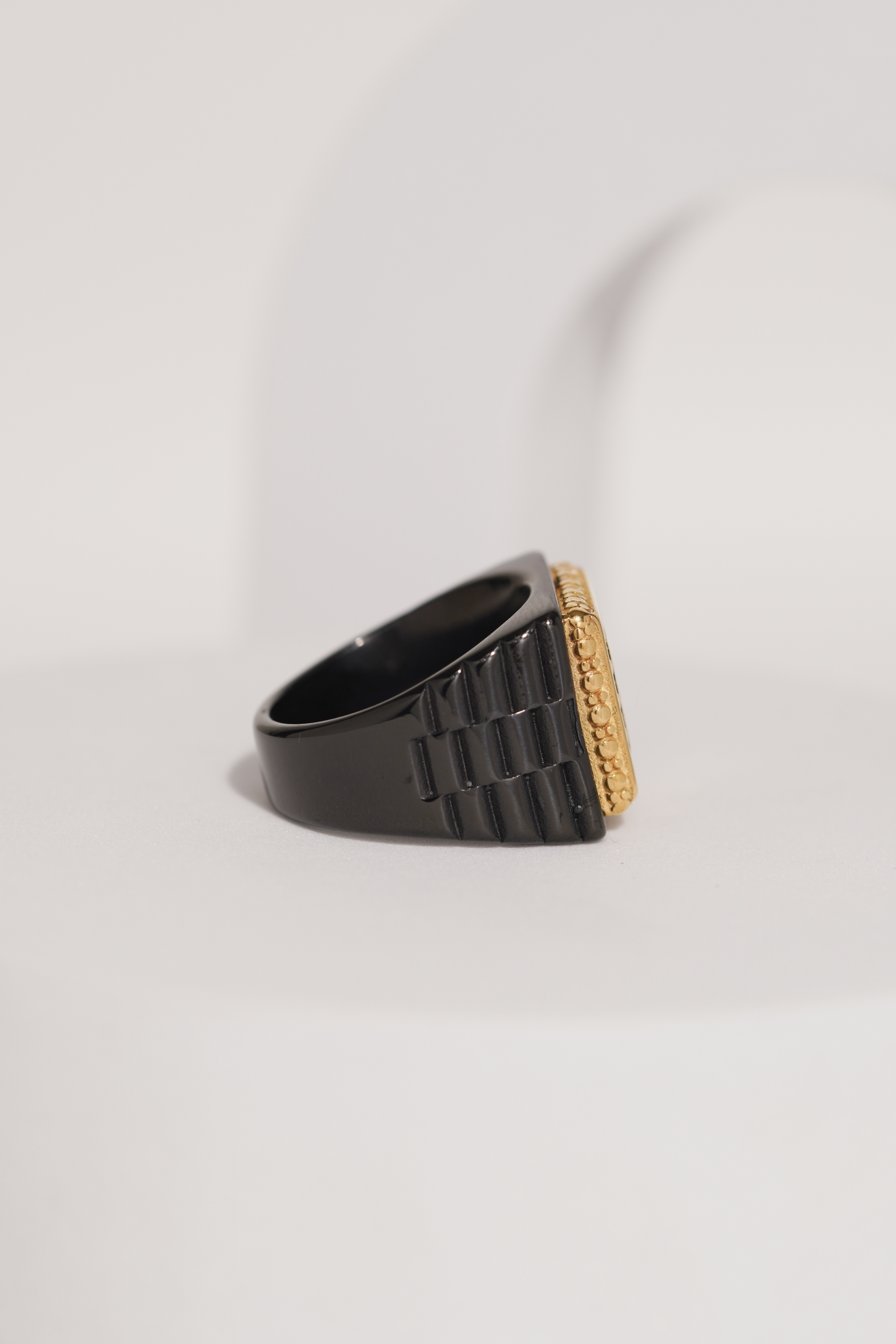 18k Gold Tone Crown Ring For Men worldjewel.in men's ring