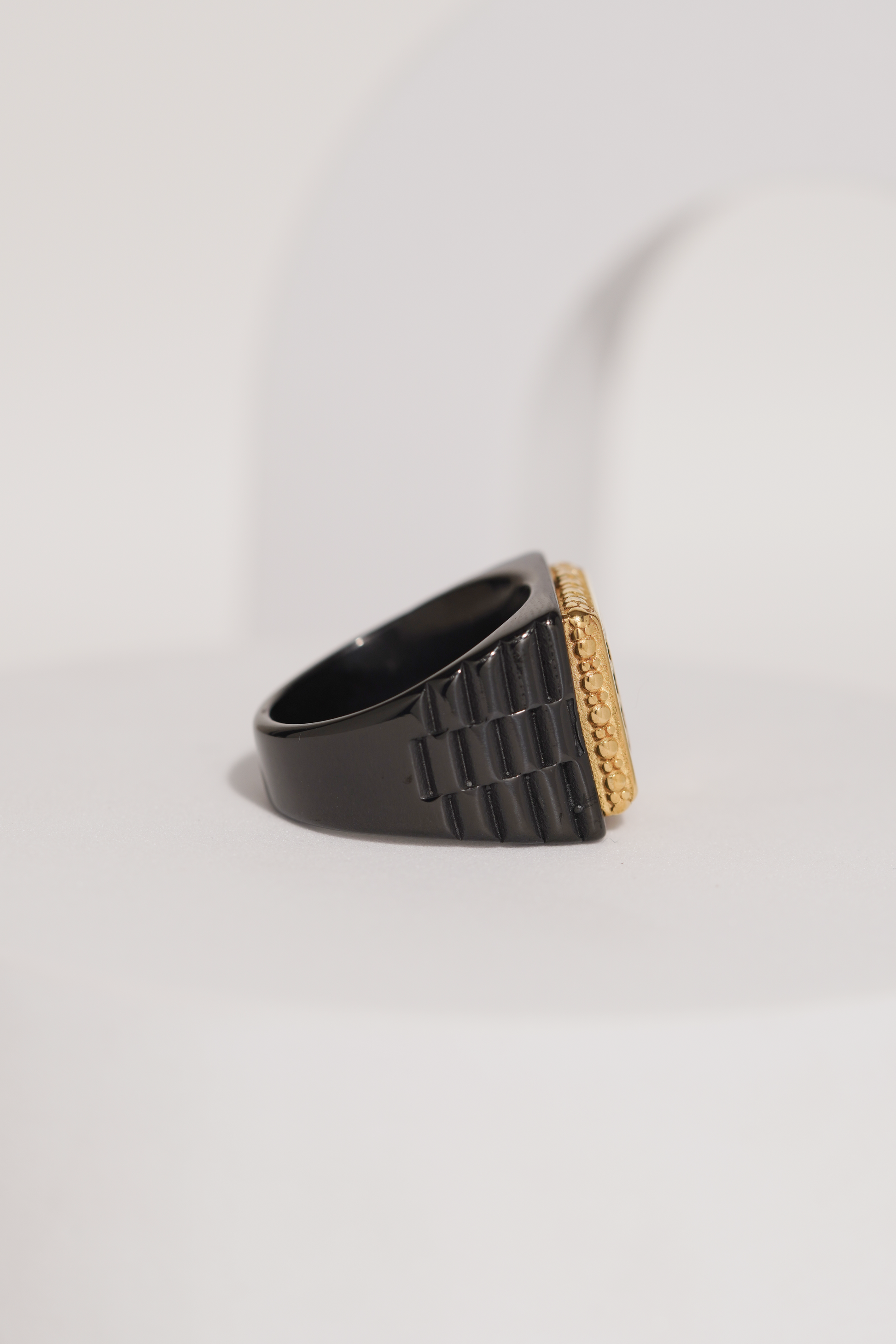 18k Gold Tone Crown Ring For Men worldjewel.in men's ring