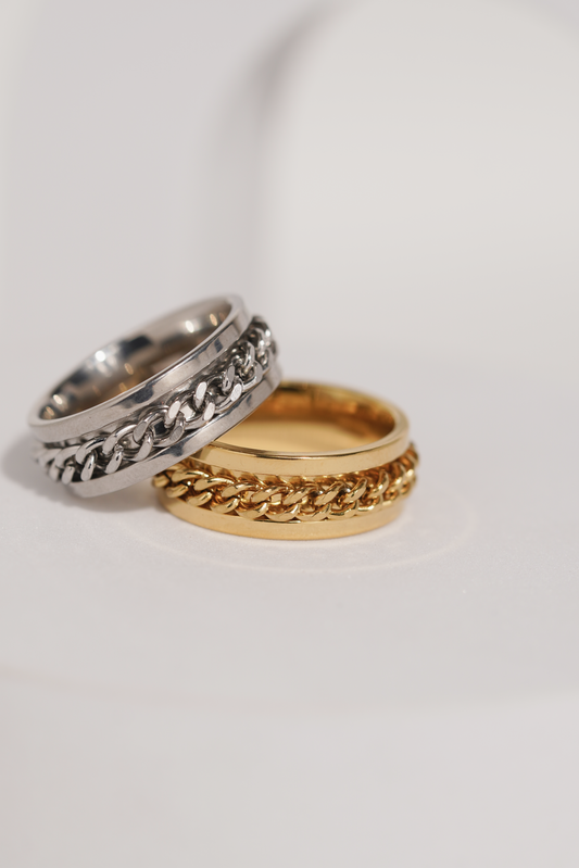 Fidget Chain Ring For Men worldjewel.in men's ring