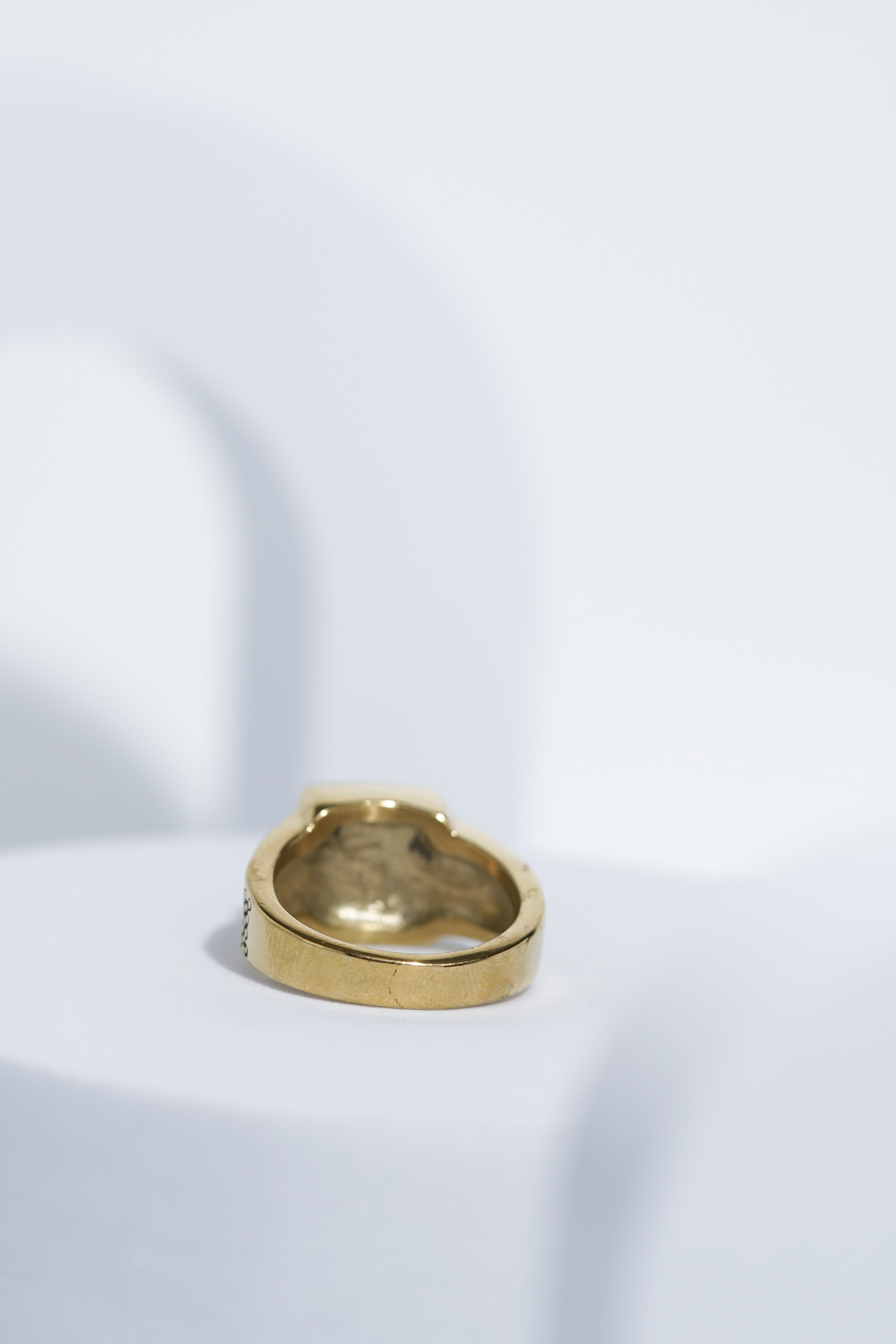 Gold Stone With Black Diamond Turkish Ring For Men worldjewel.in men's ring
