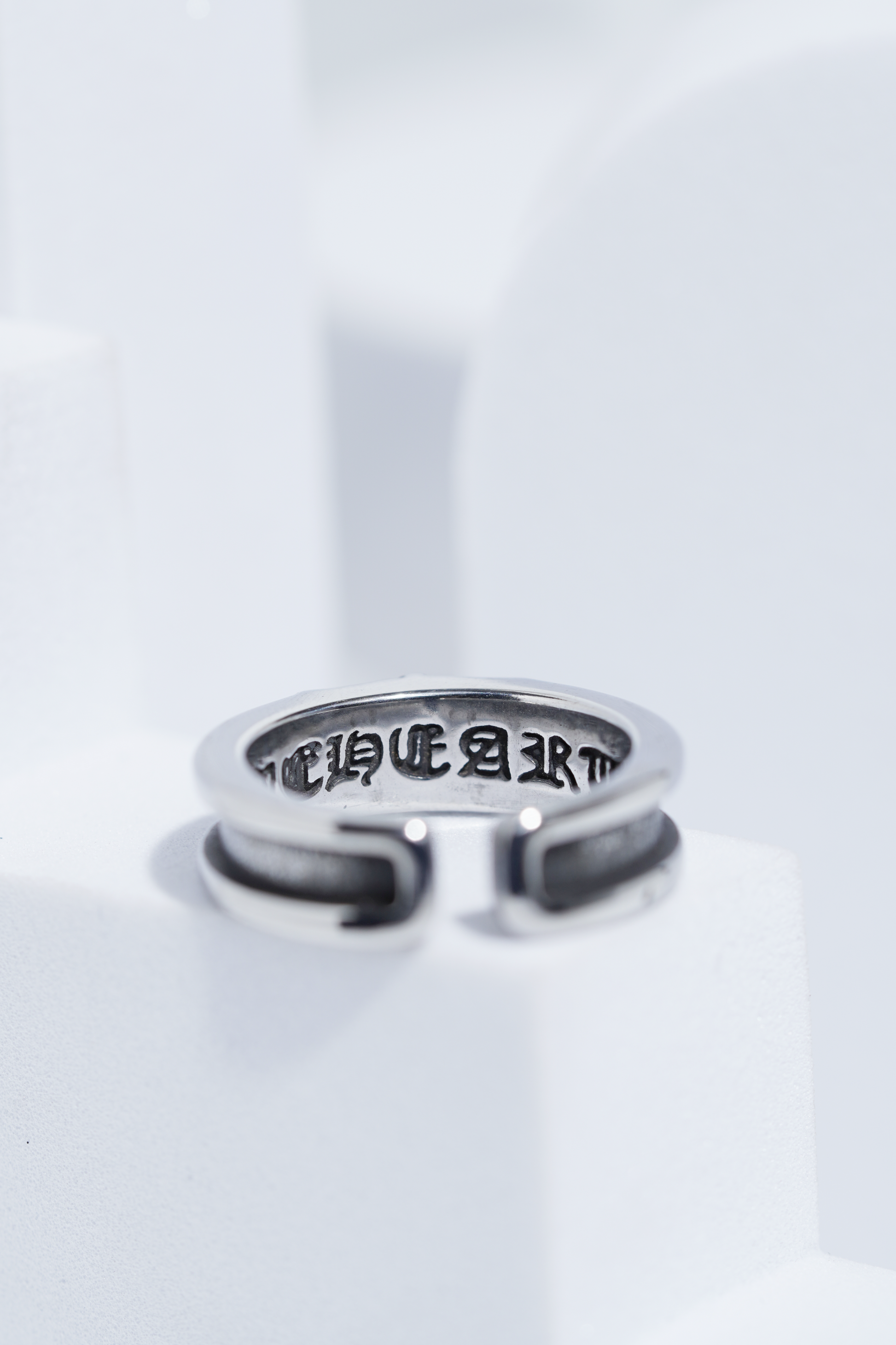 Aesthetic Silver Chain Pattern Ring For Men worldjewel.in men's ring