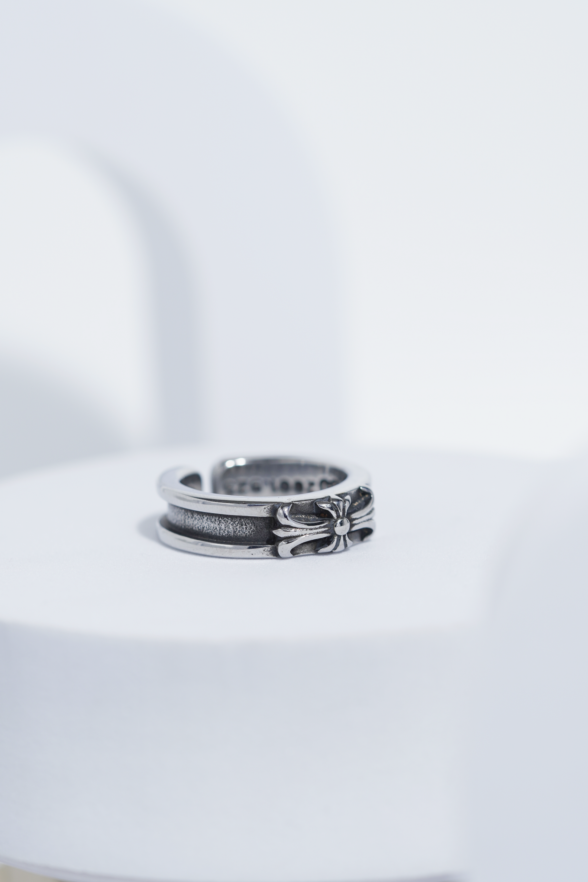 Aesthetic Silver Chain Pattern Ring For Men worldjewel.in men's ring