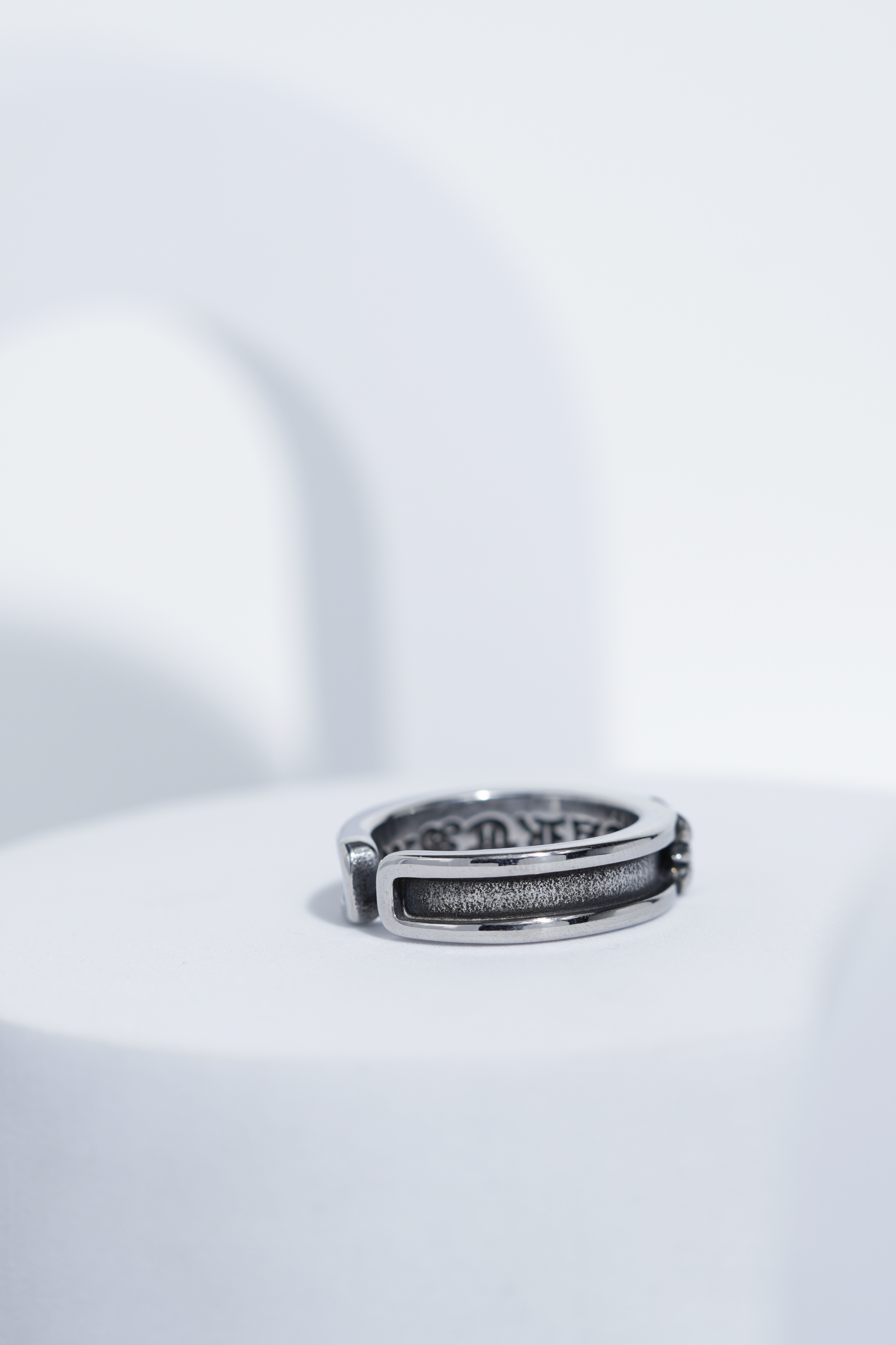 Aesthetic Silver Chain Pattern Ring For Men worldjewel.in men's ring