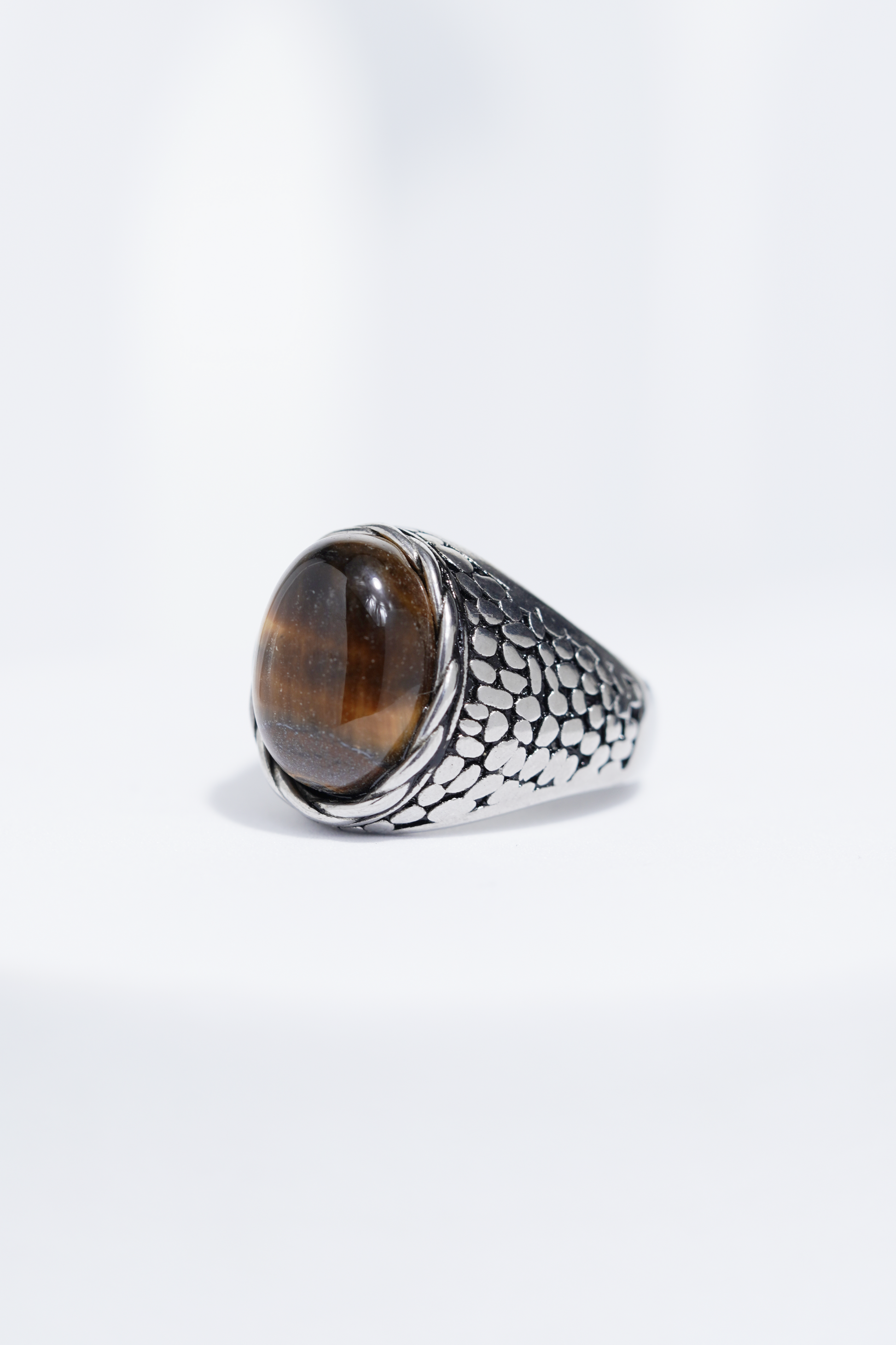 Wooden Textured Jem Turkish Ring For Men. worldjewel.in men's ring