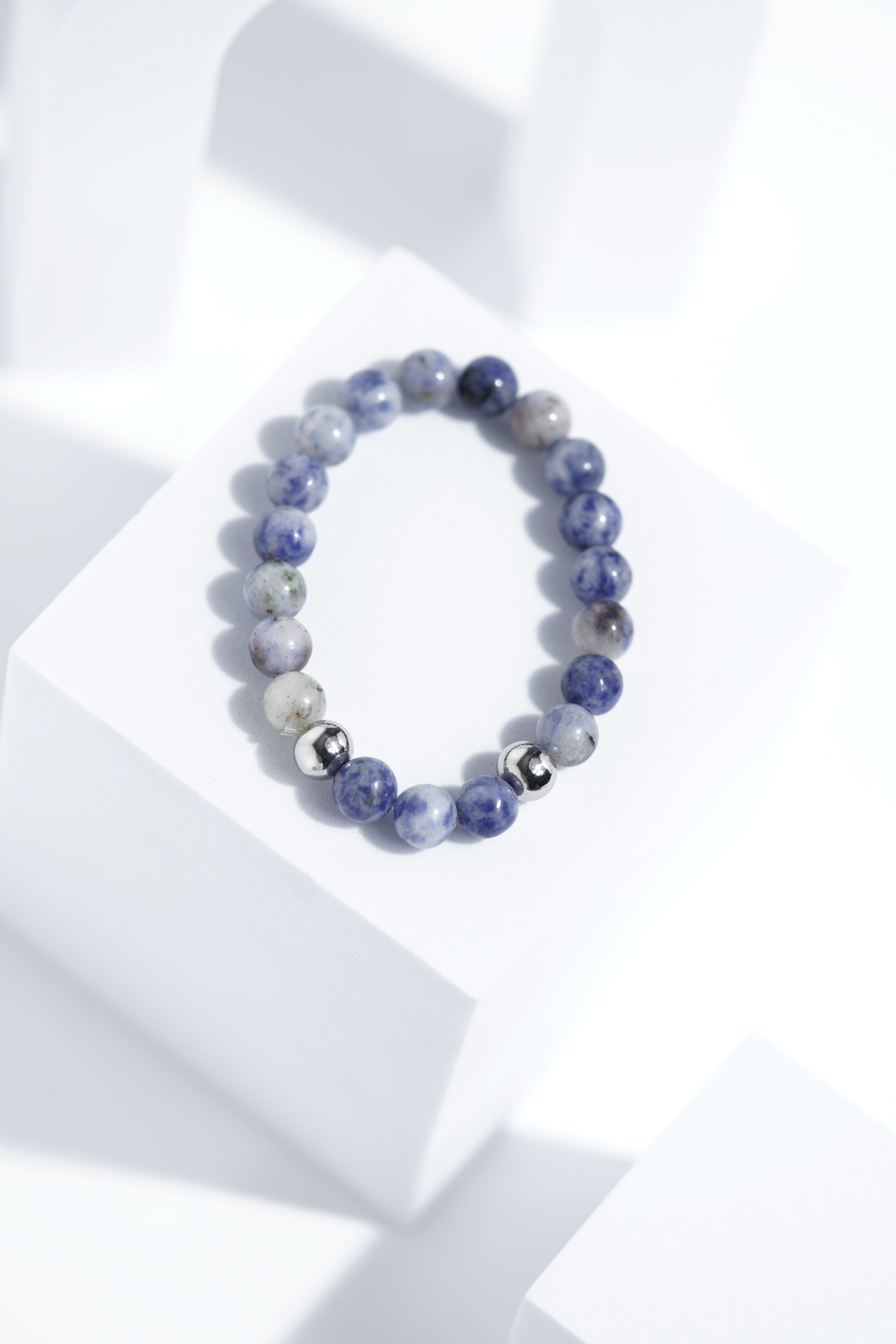 Shiney Blue Shade Bead Bracelets | Unisex. worldjewel.in Bead Bracelets
