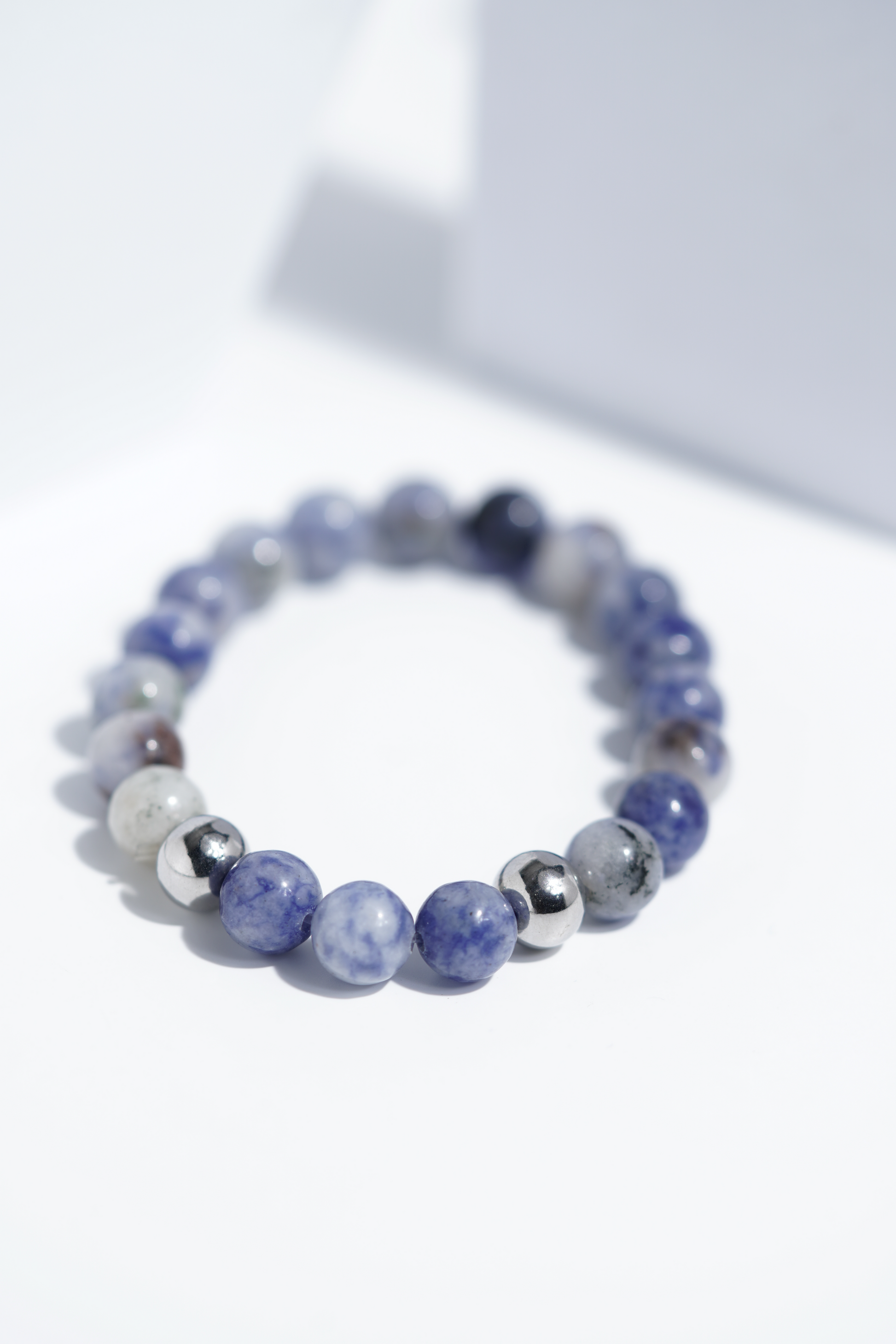 Shiney Blue Shade Bead Bracelets | Unisex. worldjewel.in Bead Bracelets