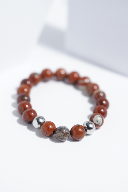 Mars Red Bead Bracelets | Unisex. worldjewel.in Bead Bracelets