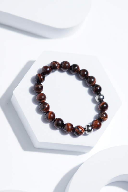 Dark Red Bead Bracelets | Unisex. worldjewel.in Bead Bracelets