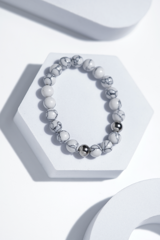 White Bead Bracelets | Unisex. worldjewel.in Bead Bracelets