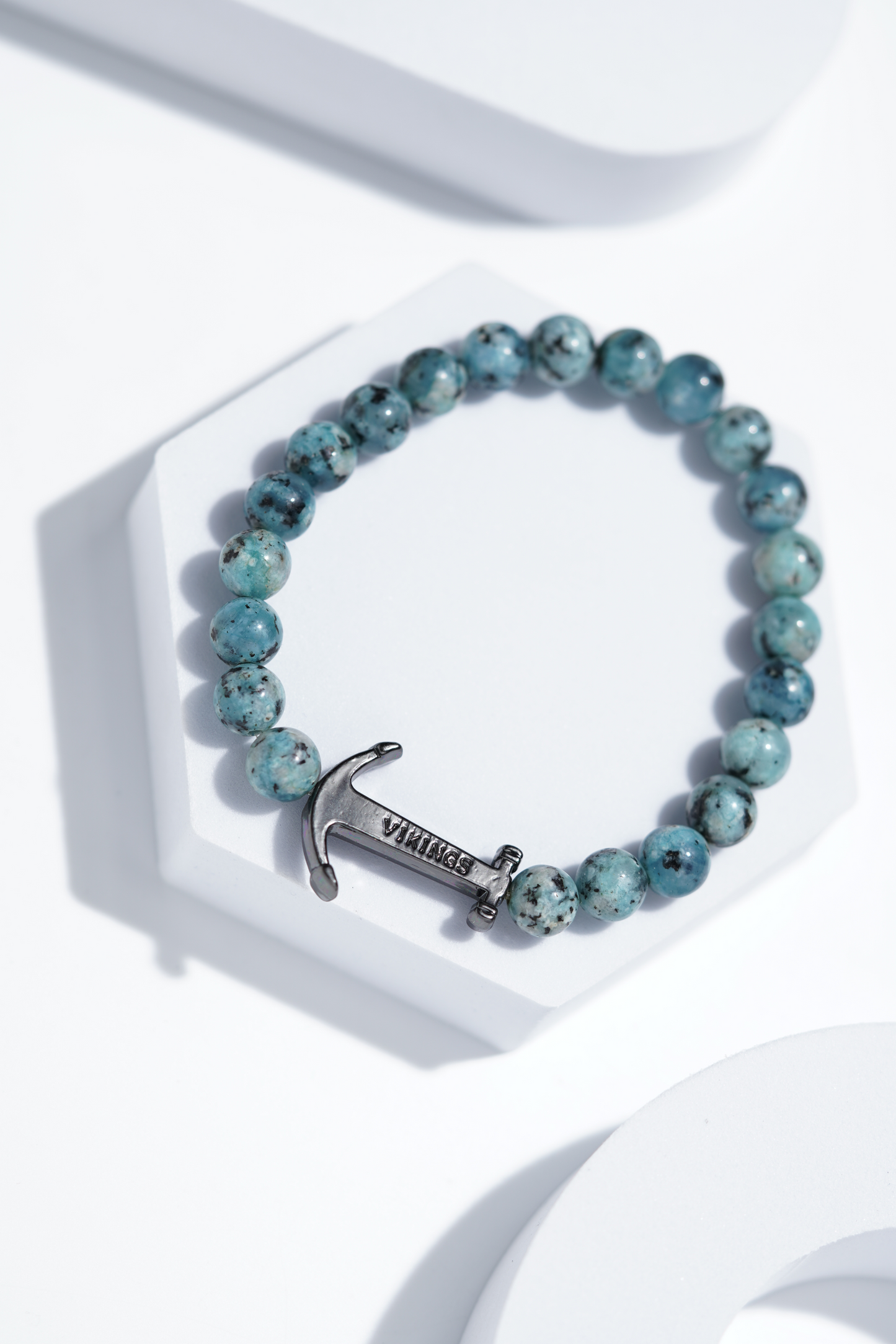 Light Blue Hook  Bead Bracelets | Unisex. worldjewel.in Bead Bracelets