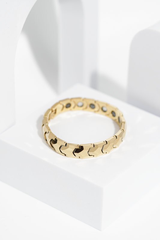 Golden Bold - Ceramic bracelet for men worldjewel.in men's bracelets
