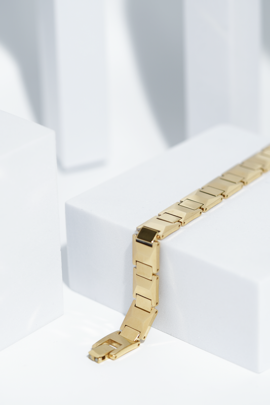 Golden Diamond - Ceramic bracelet for men. worldjewel.in men's bracelets