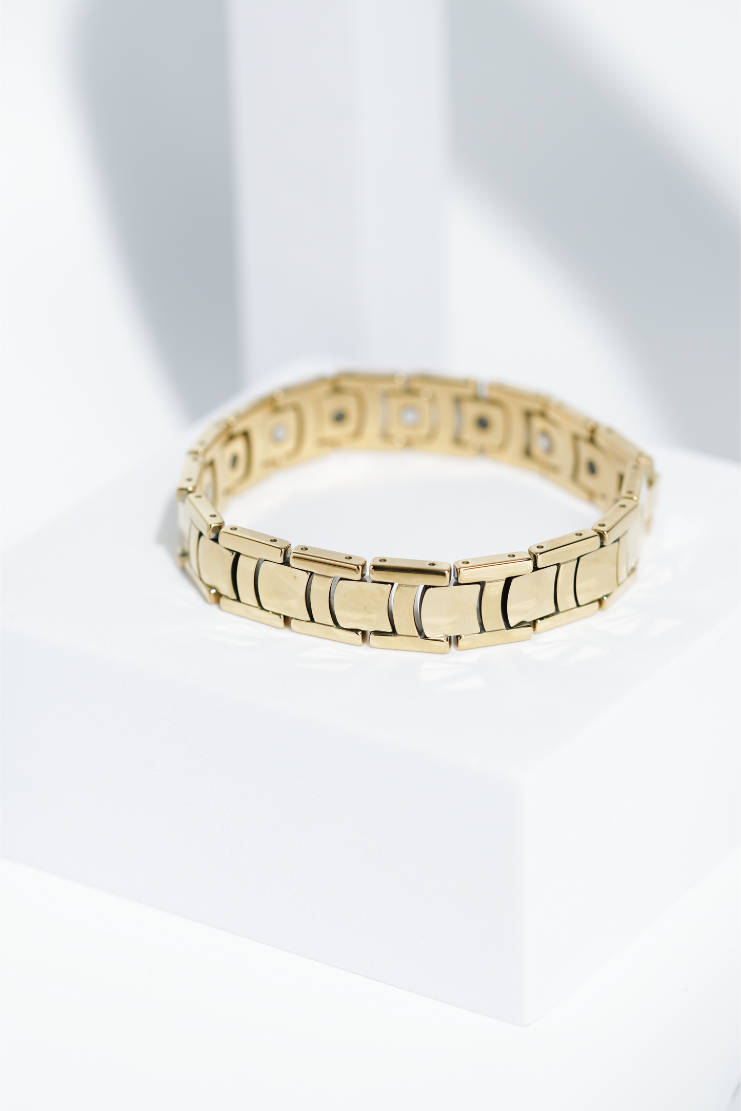 Golden Formal - Ceramic bracelet for men. worldjewel.in men's bracelets