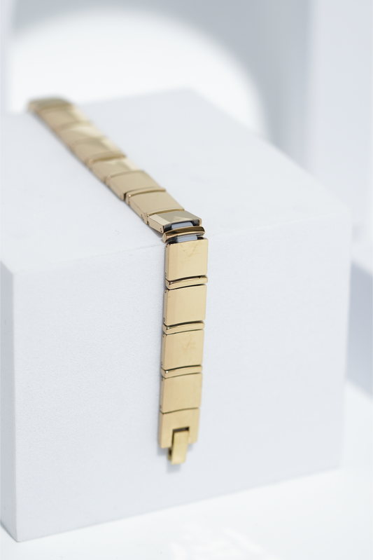 Empress Shine Golden - Ceramic bracelet for men. worldjewel.in men's bracelets