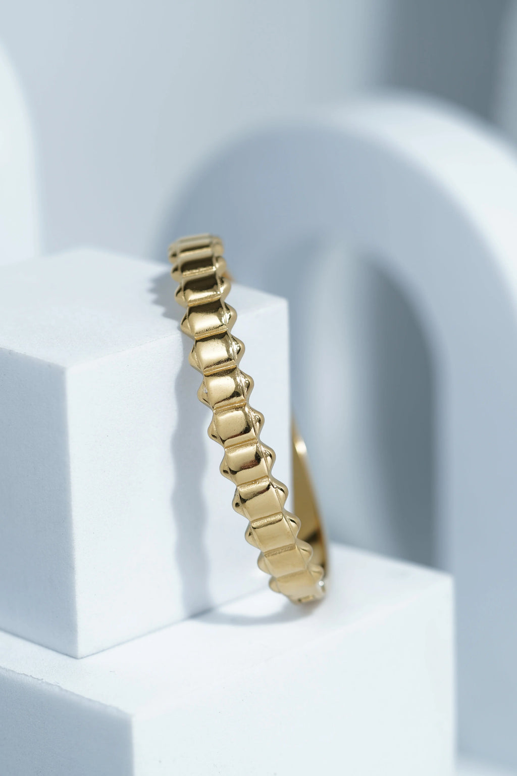 Dahlia Loop Bangle Bracelet worldjewel.in CUFF BRACELET FOR WOMEN