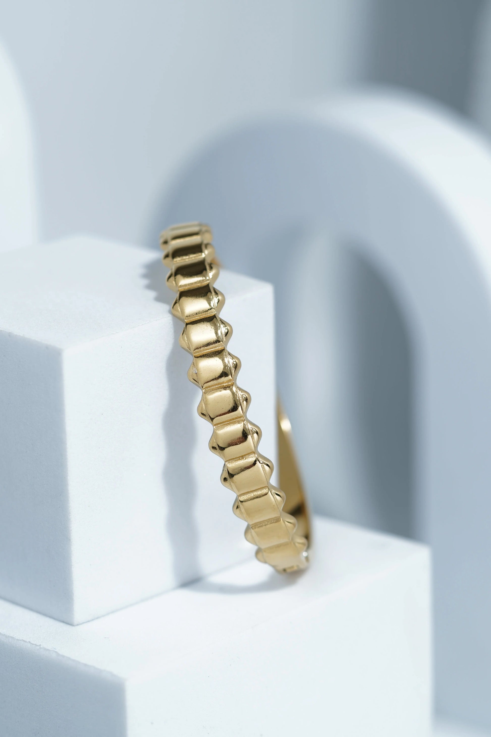 Dahlia Loop Bangle Bracelet worldjewel.in CUFF BRACELET FOR WOMEN