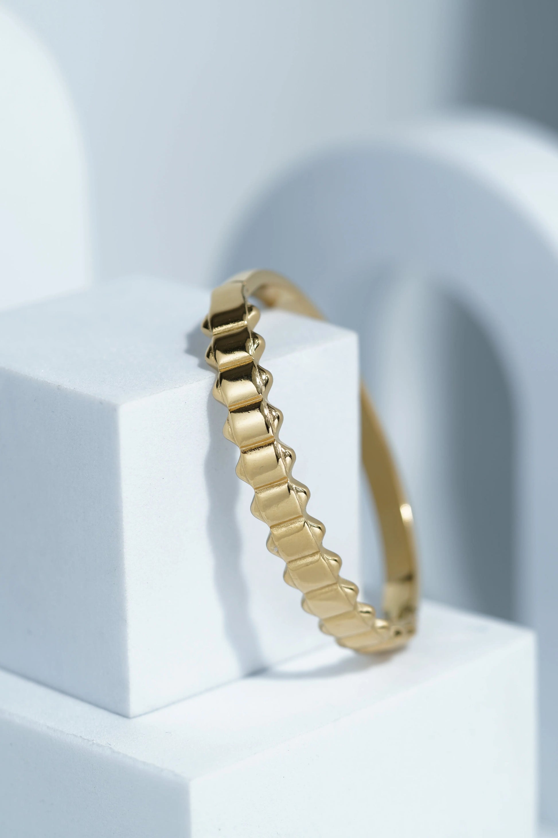 Dahlia Loop Bangle Bracelet worldjewel.in CUFF BRACELET FOR WOMEN